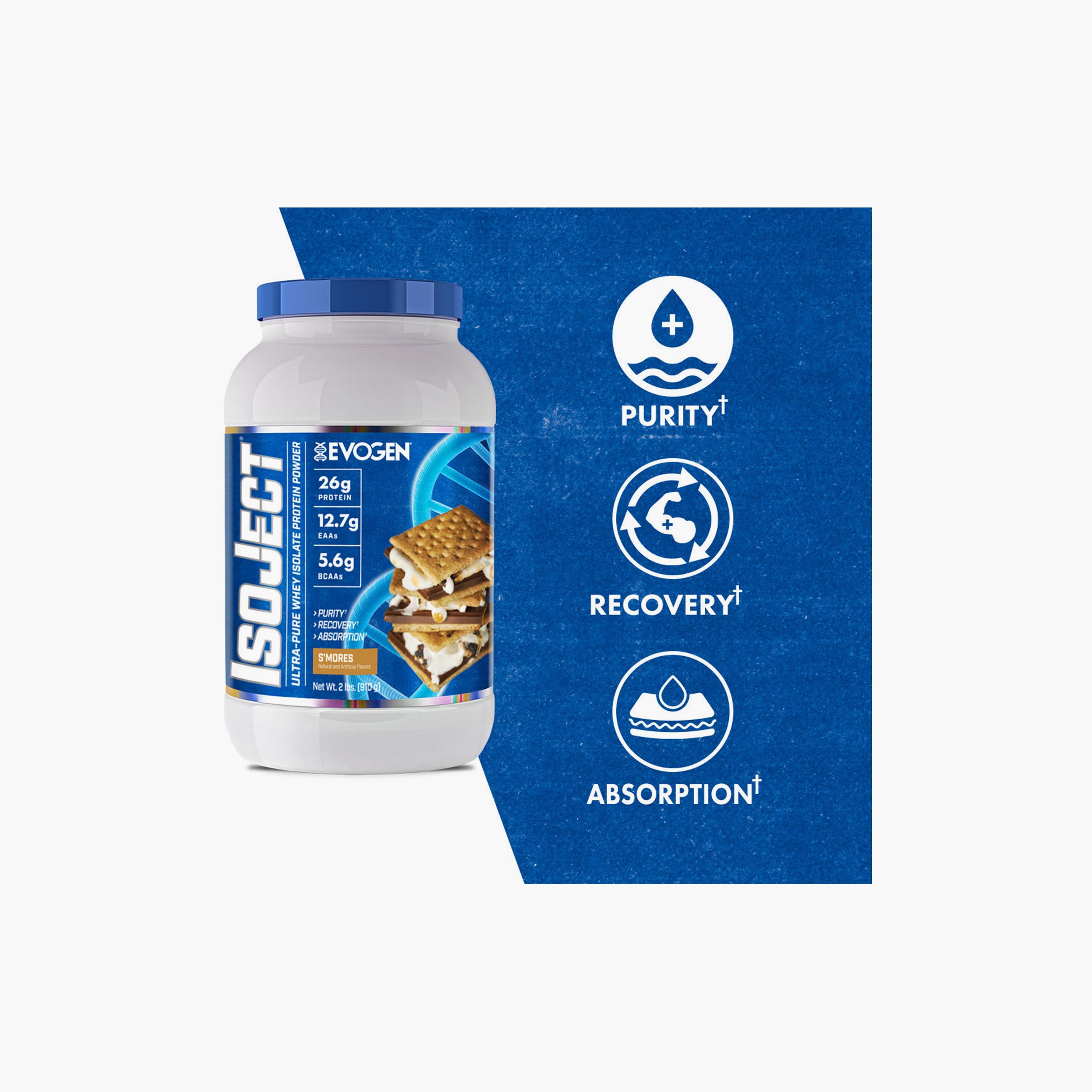 Isoject 100% Isolate Protein, S'Mores, 2 lb, 28 Servings-sports-nutrition-proteins-image-3