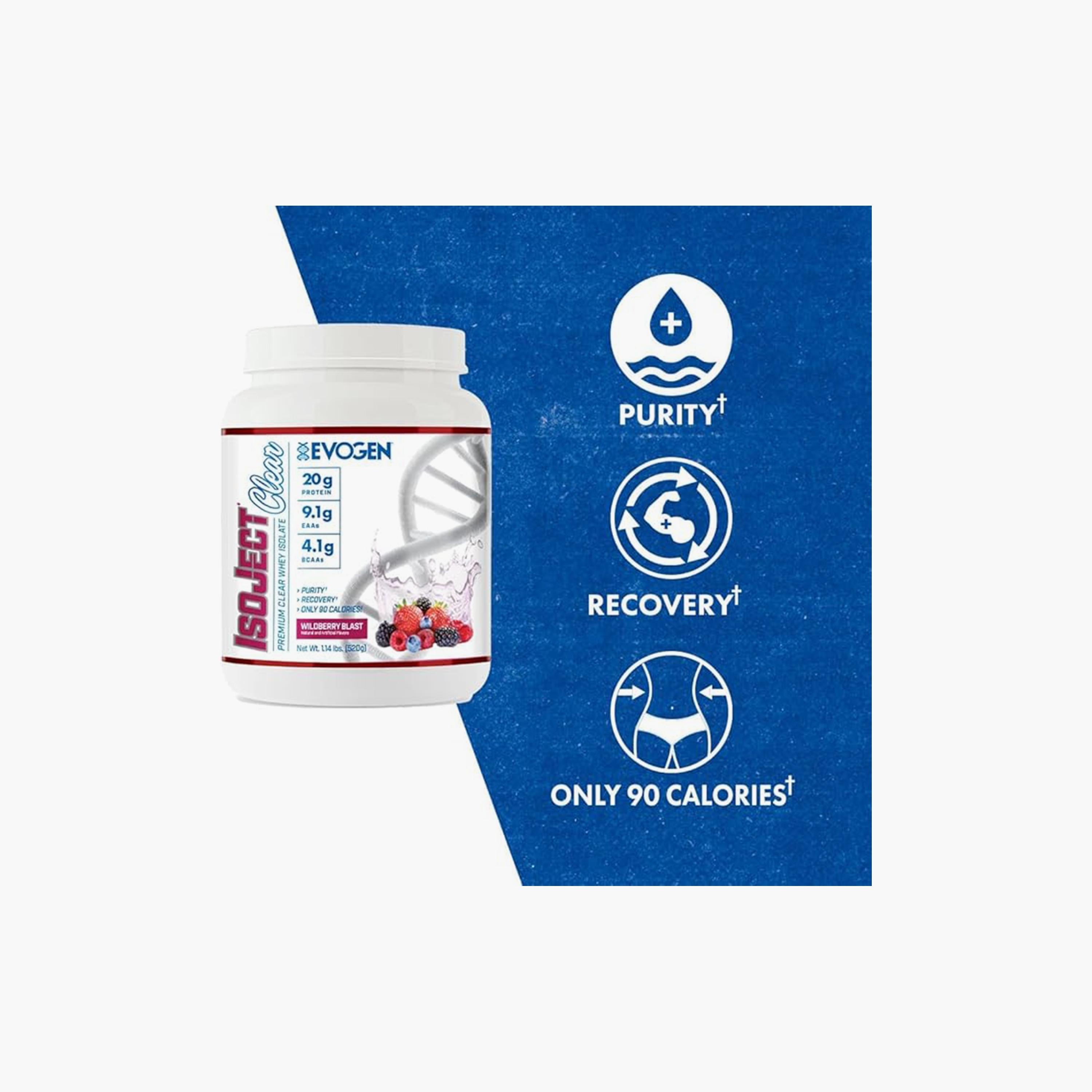 Isoject Clear Protein, Wildberry Blast, 520 gm, 20 Servings-sports-nutrition-proteins-image-3