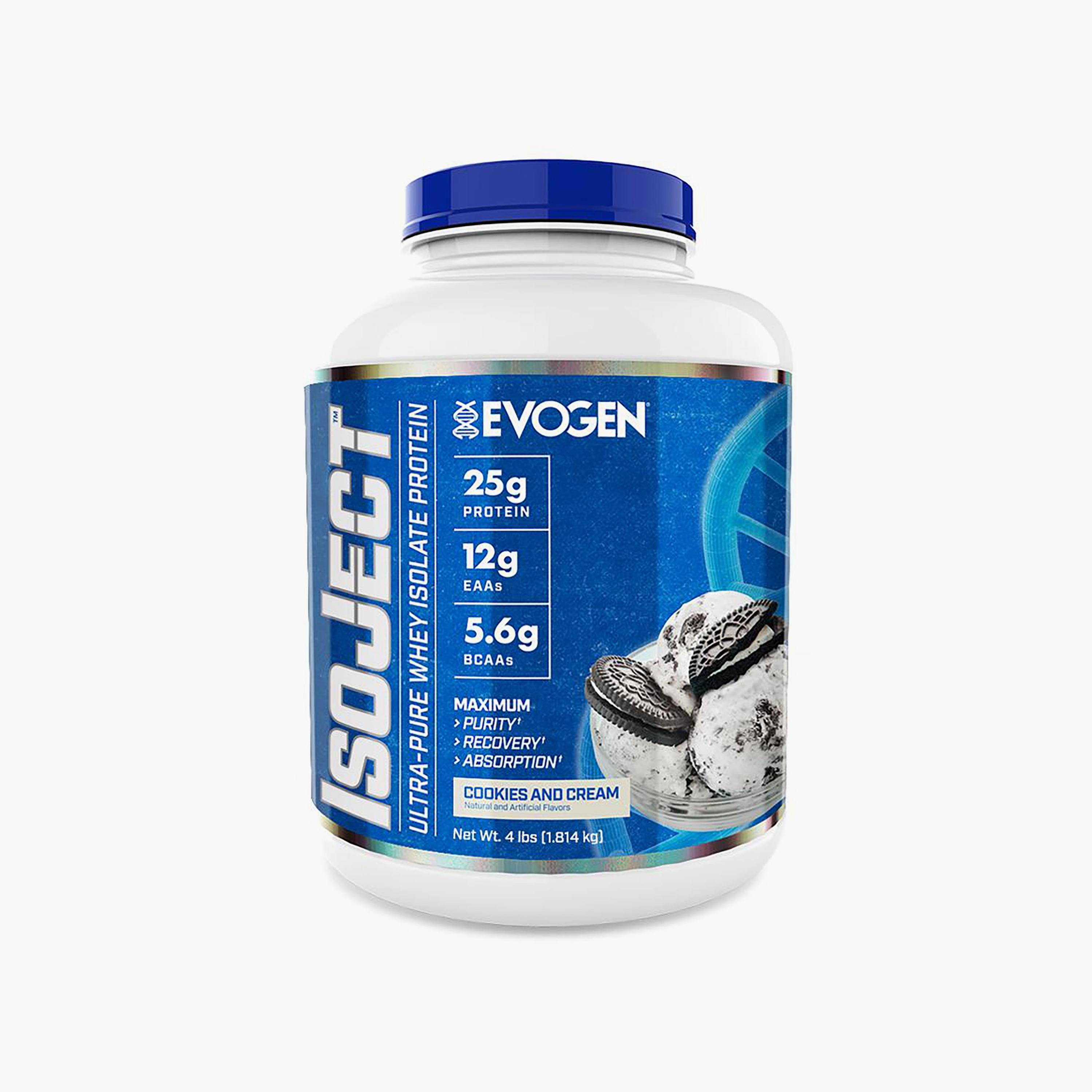 Isoject 100% Isolate Protein, Cookies and Cream, 4 lb, 55 Servings-sports-nutrition-proteins-image-1