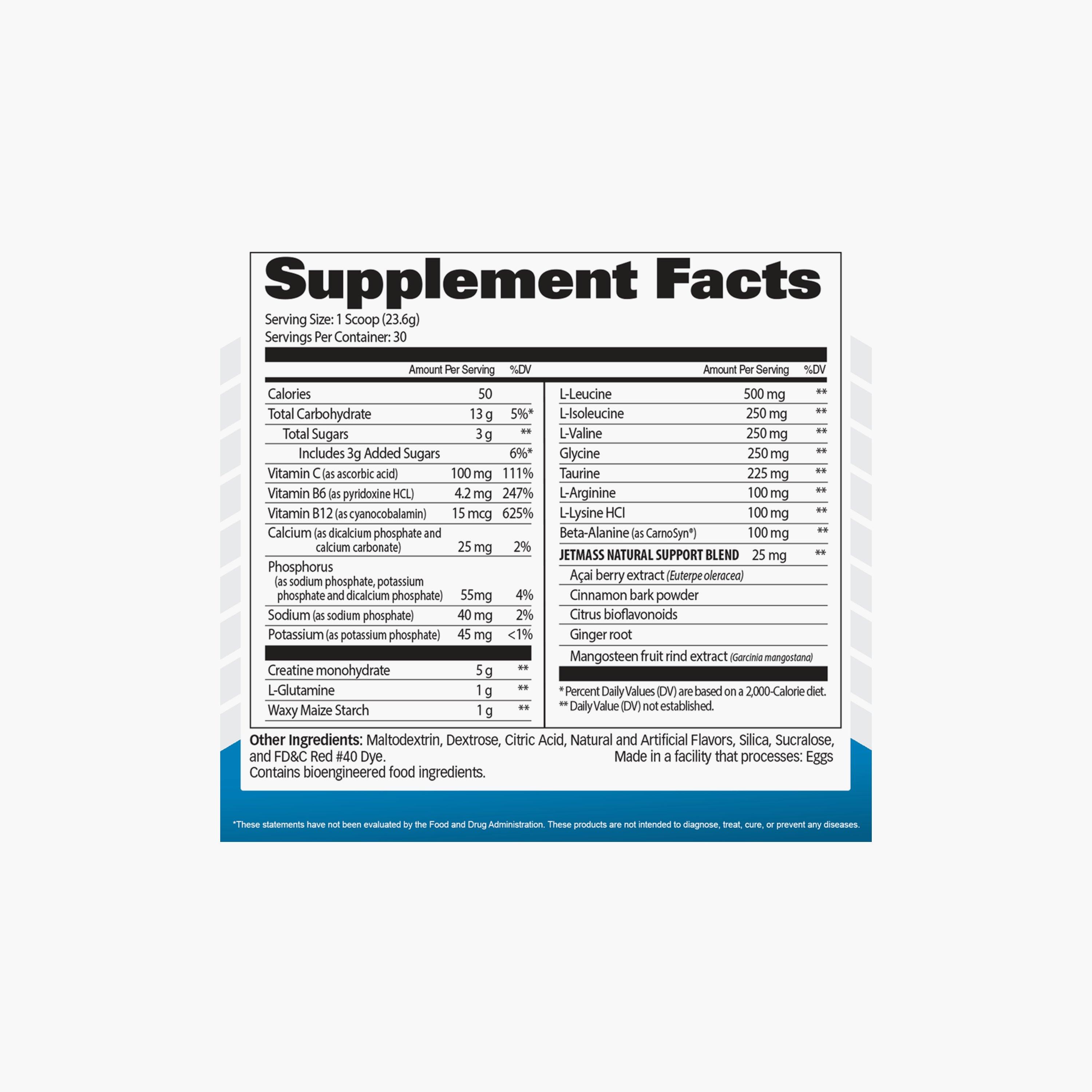 Jetmass Advanced Creatine Formula Muscle, Strawberry Lemonade, 708 gm, 30 Servings-sports-nutrition-prepostworkout-image-2