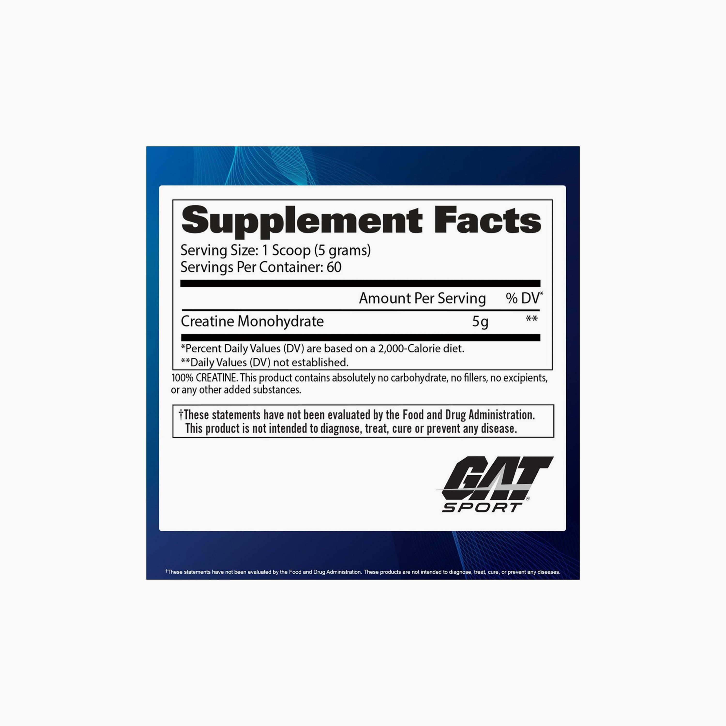 Creatine Monohydrate 5.G, Unflavoured, 300 gm, 60 Servings-sports-nutrition-prepostworkout-image-2