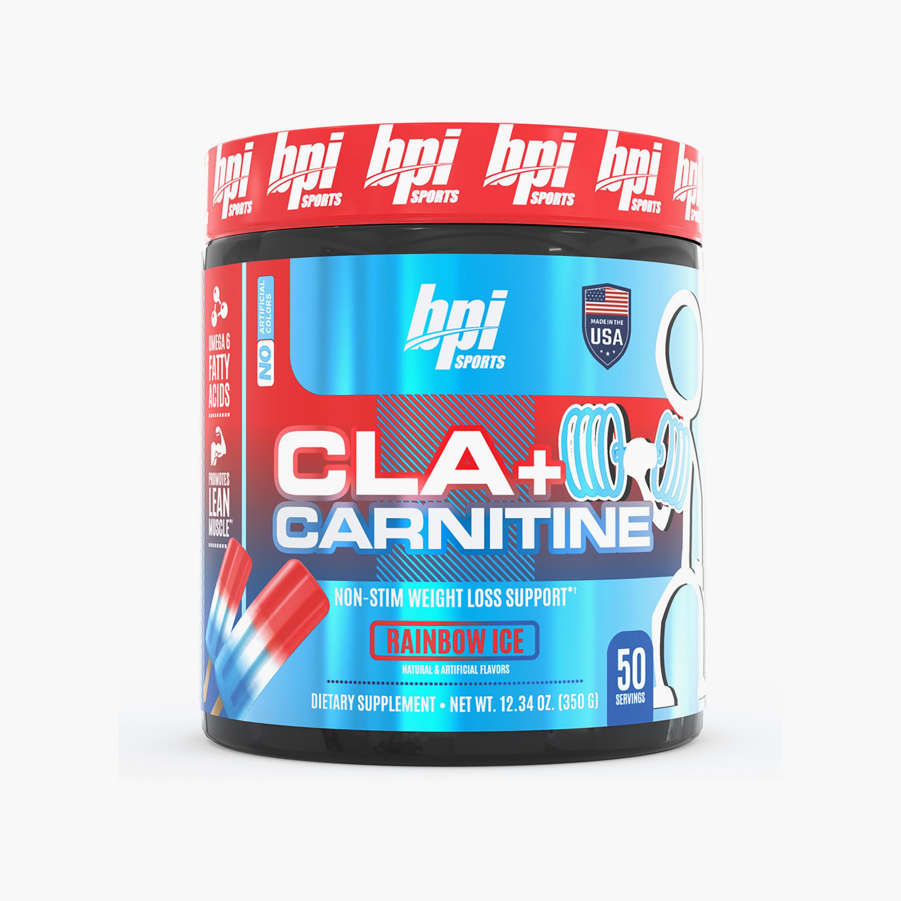 CLA + Carnitine Non-Stimulant Weight Loss, Rainbow Ice, 300 gm, 50 Servings-sports-nutrition-weightmanagement-image-1