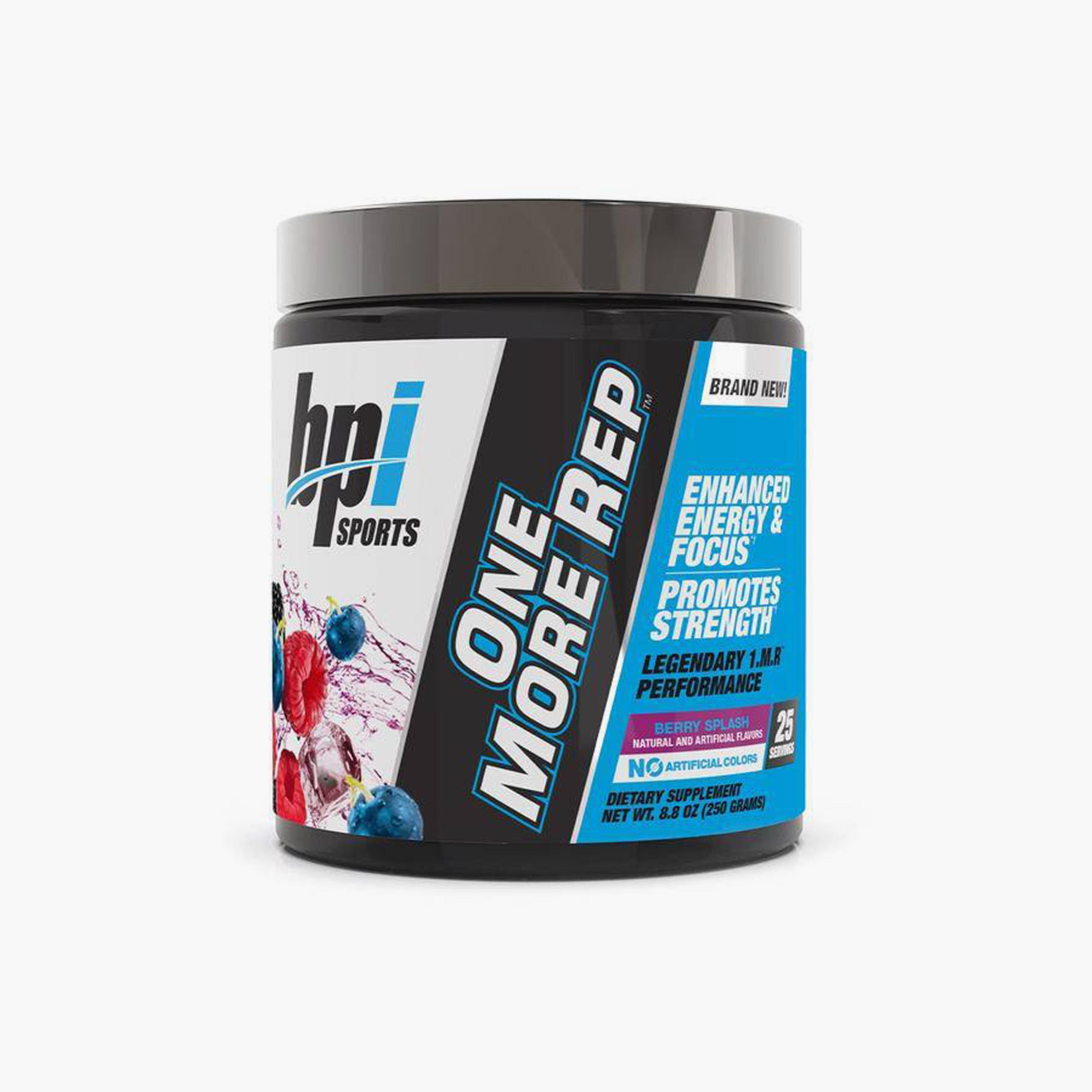 One More Rep Pre-Workout, Berry Splash, 250 gm, 25 Servings-sports-nutrition-prepostworkout-image-1