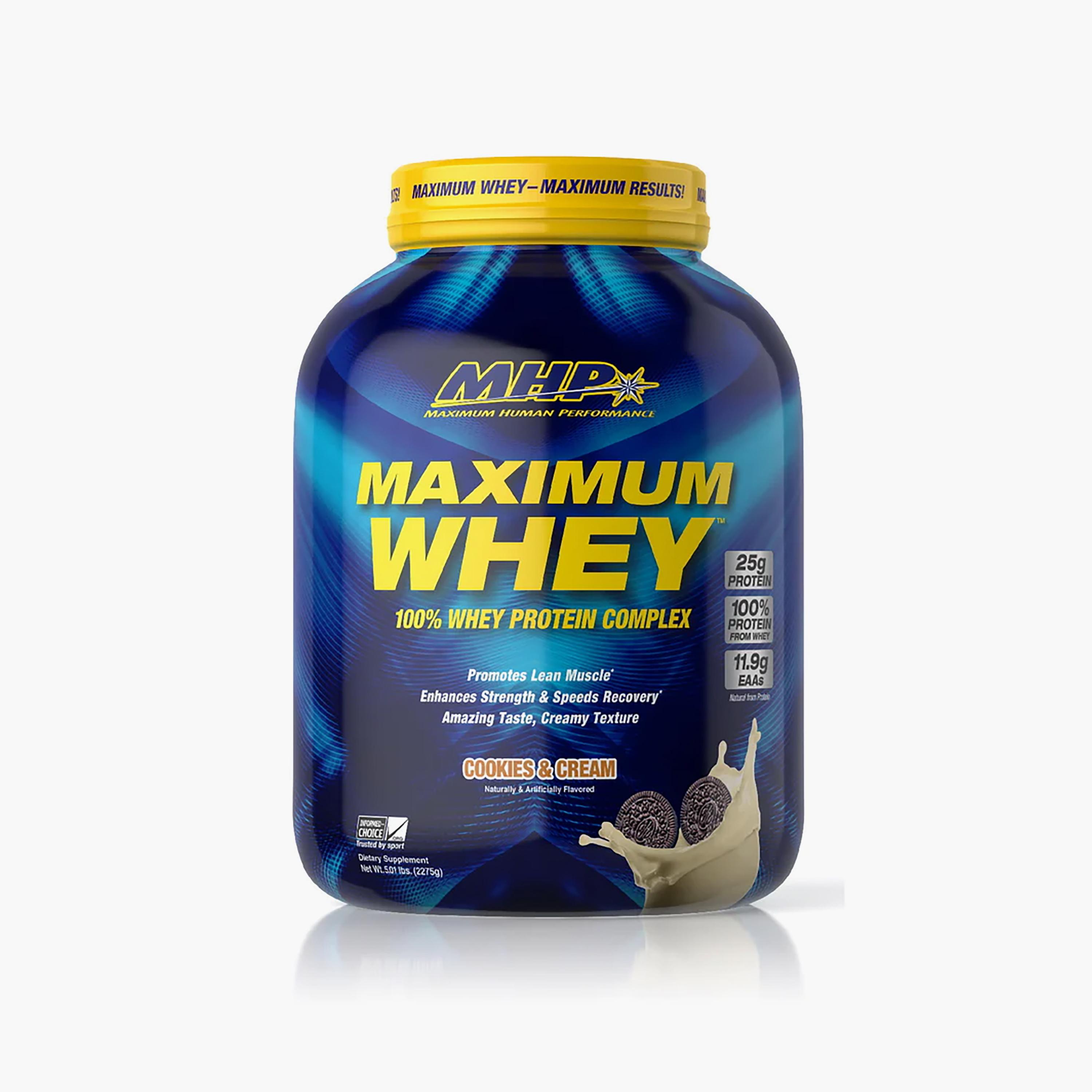 Maximum Whey Protein, Cookies And Cream, 5 lb, 62 Servings-sports-nutrition-proteins-image-1