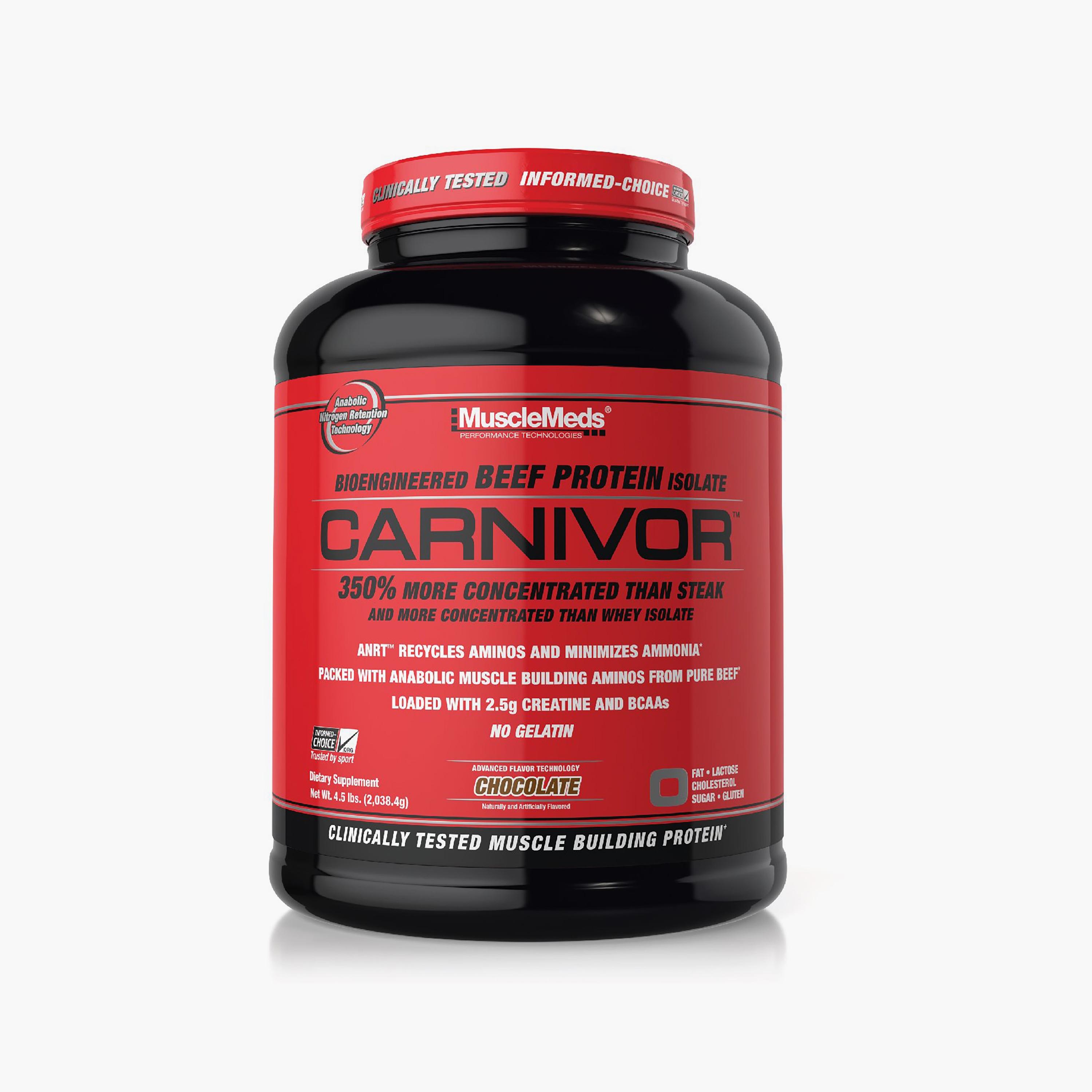 Carnivor Protein Beef Hydrolyzate, Chocolate, 4.5 lb, 56 Servings-sports-nutrition-proteins-image-1