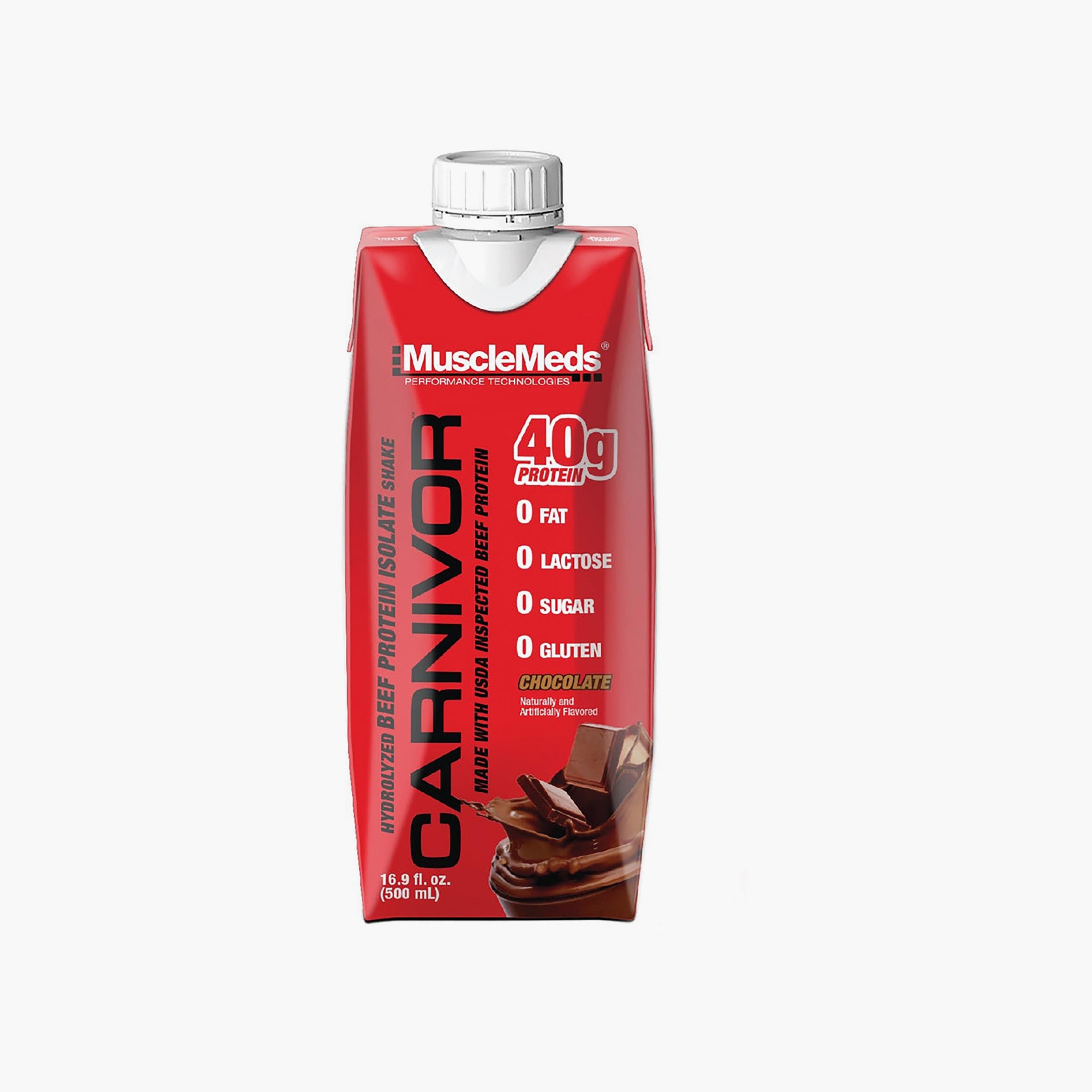 Carnivor Rtd Chocolate 40.G Beef Protein Hydro, Chocolate, 500 ml, 1 Servings-sports-nutrition-proteins-image-1