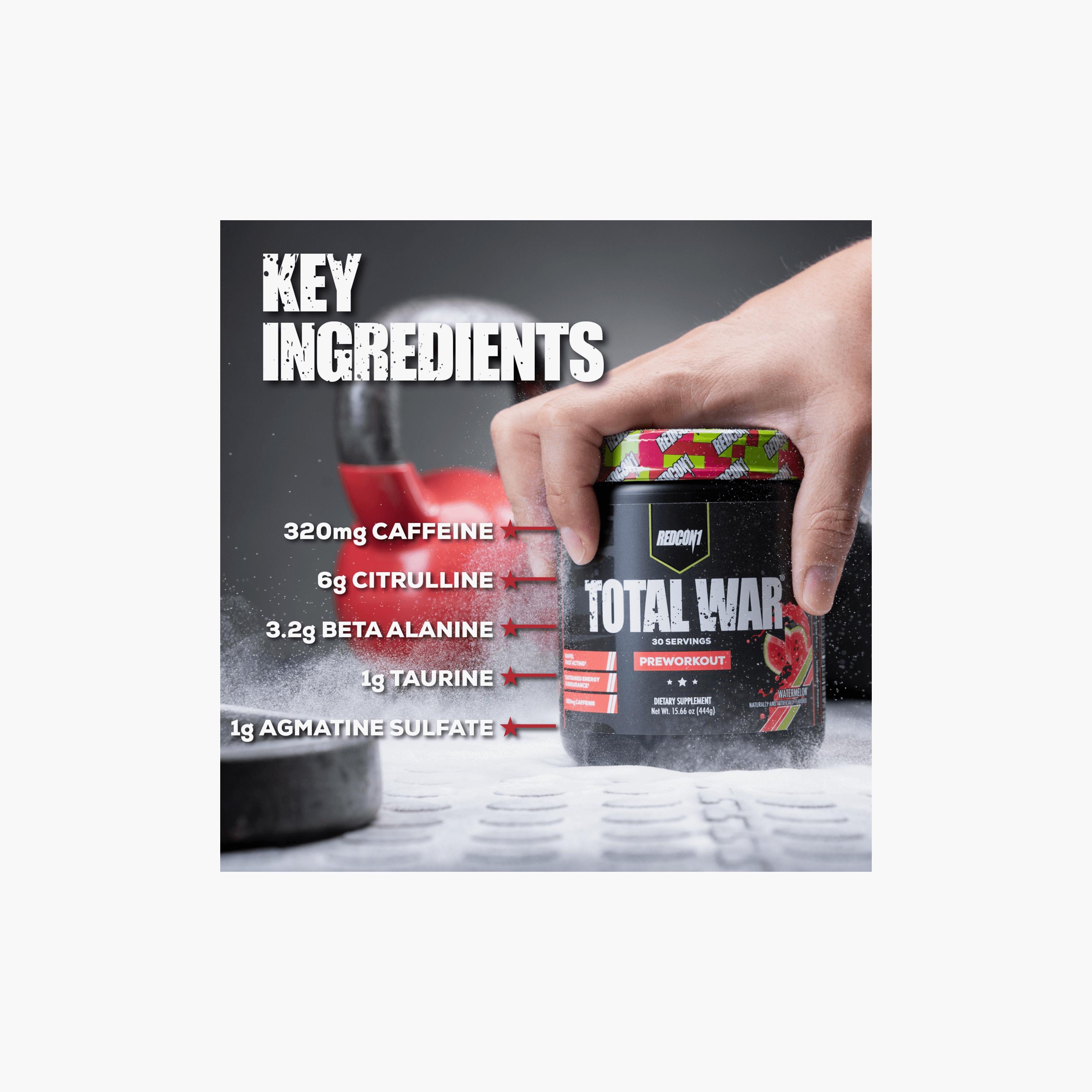 Total War Pre-Workout, Watermelon, 441 gm, 30 Servings-sports-nutrition-prepostworkout-image-3