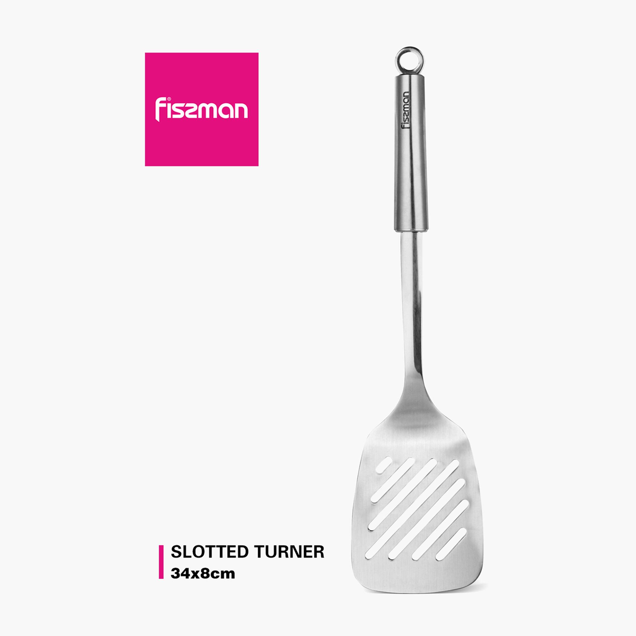 Stainless Steel Slotted Turner - 34 cm-household-kitchen-kitchentoolsandutensils-cookingutensils-image-5