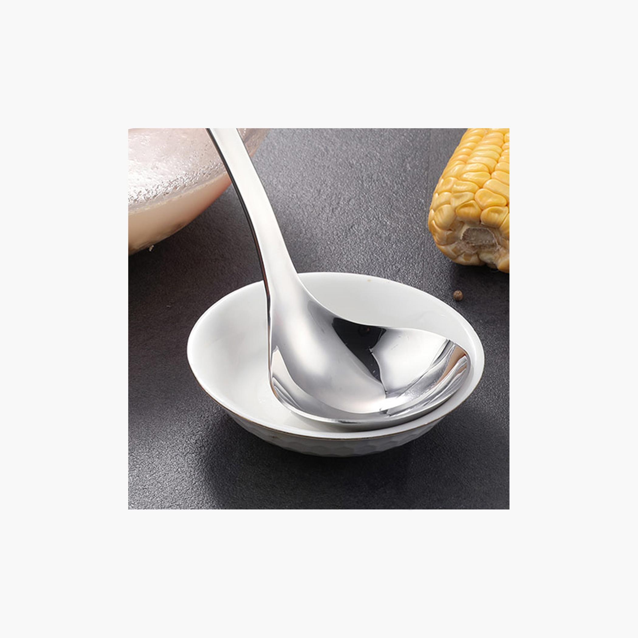 Stainless Steel Soup Ladle - 32 cm-household-kitchen-kitchentoolsandutensils-foodpreparationtools-image-2