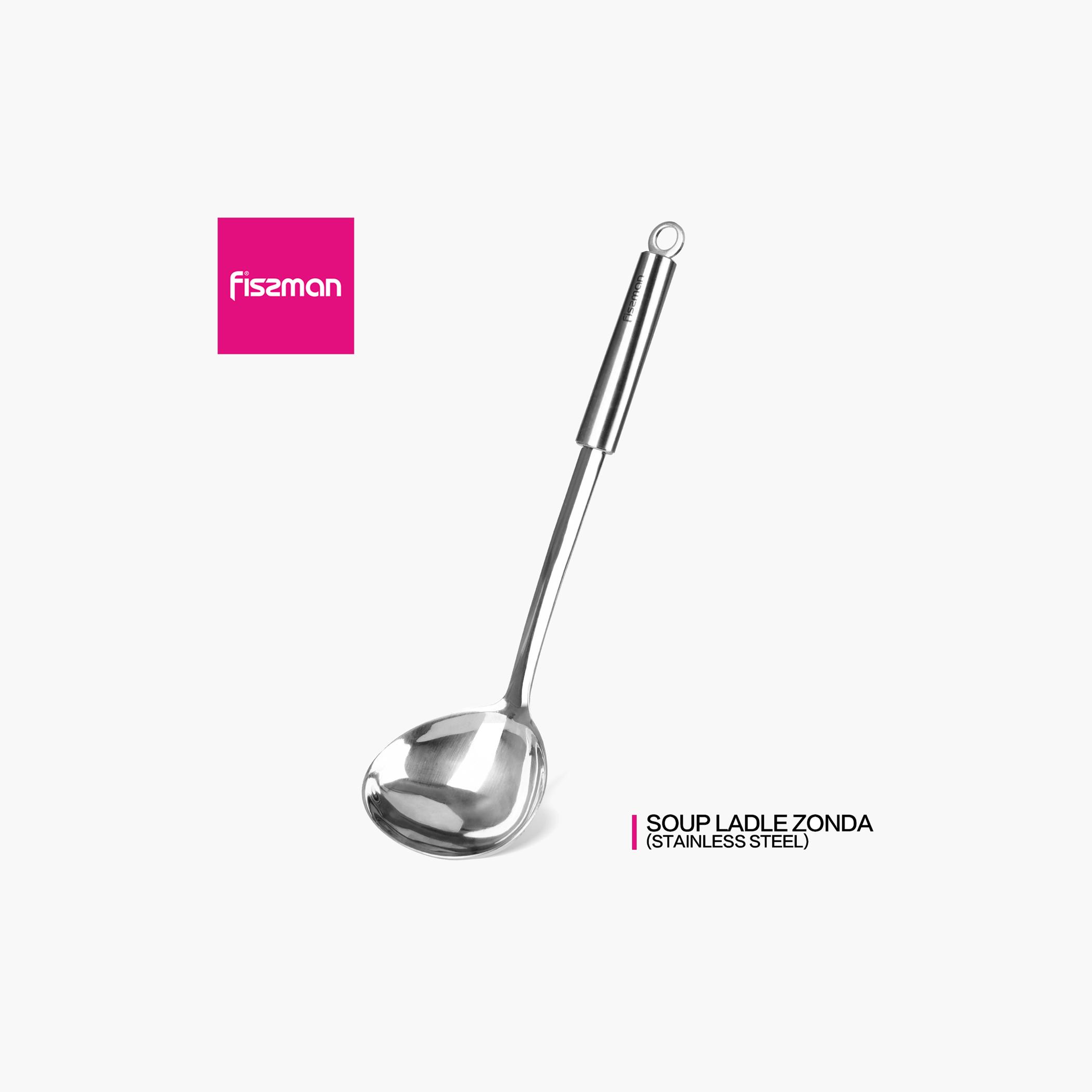 Stainless Steel Soup Ladle - 32 cm-household-kitchen-kitchentoolsandutensils-foodpreparationtools-image-4