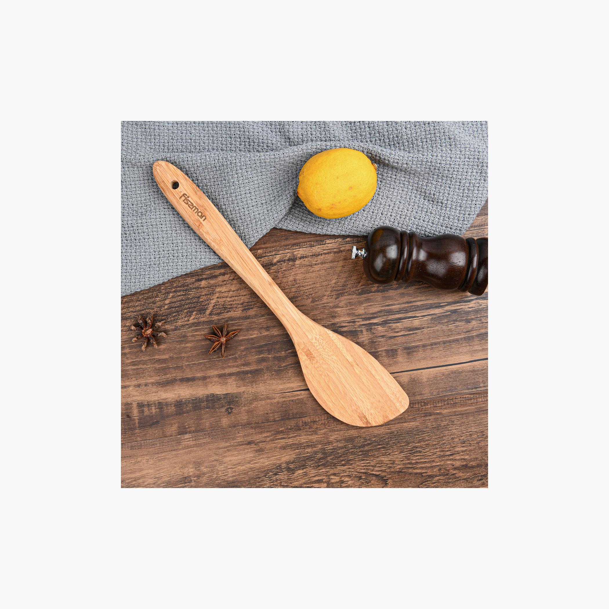 Solid Bamboo Turner-household-kitchen-kitchentoolsandutensils-cookingutensils-image-1