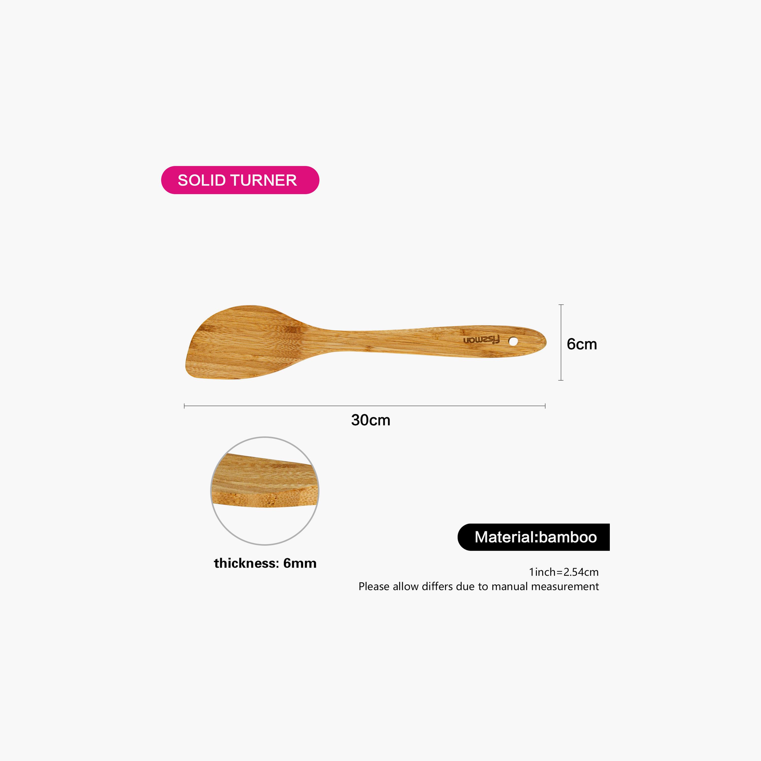 Solid Bamboo Turner-household-kitchen-kitchentoolsandutensils-cookingutensils-image-4