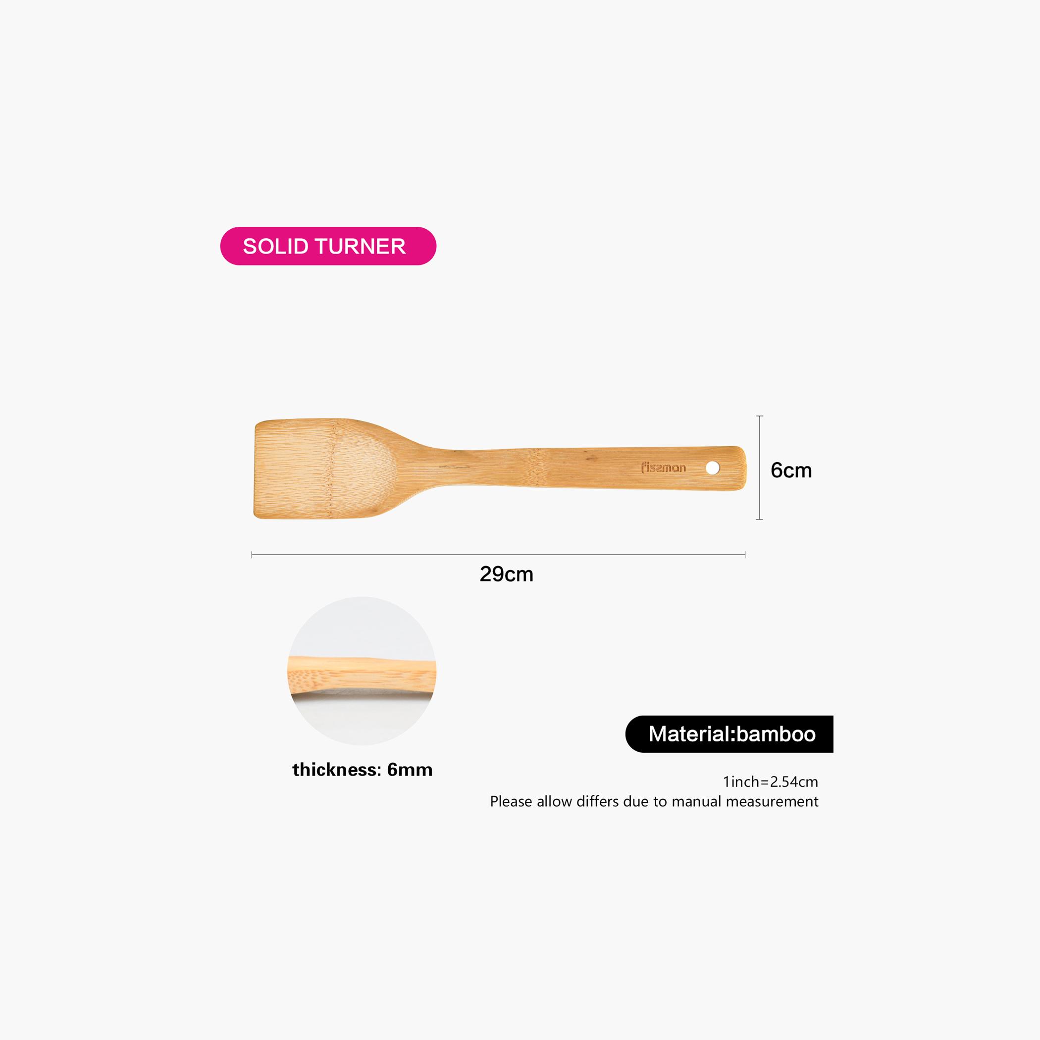 Solid Bamboo Turner-household-kitchen-kitchentoolsandutensils-cookingutensils-image-4
