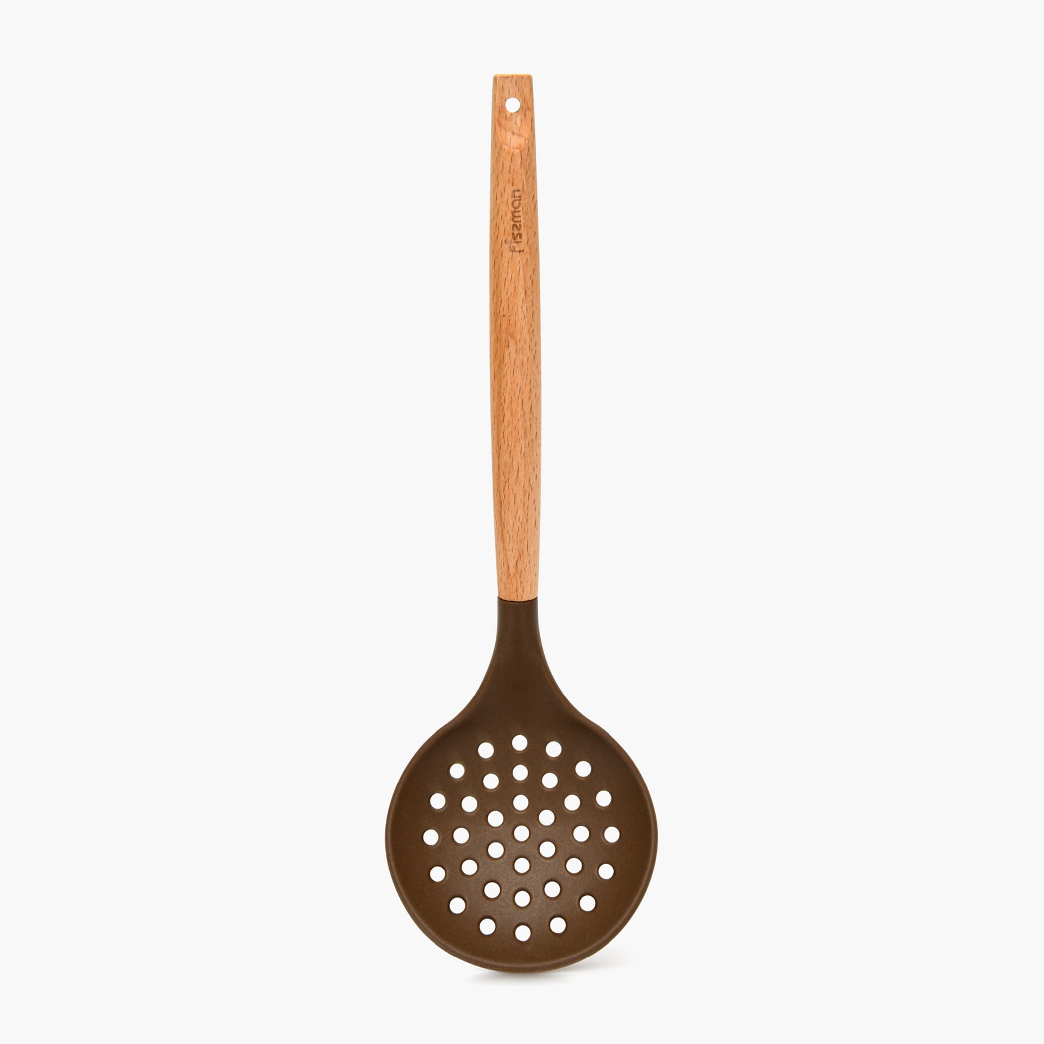Silicone Skimmer with Wooden Handle-household-kitchen-kitchentoolsandutensils-foodpreparationtools-image-6