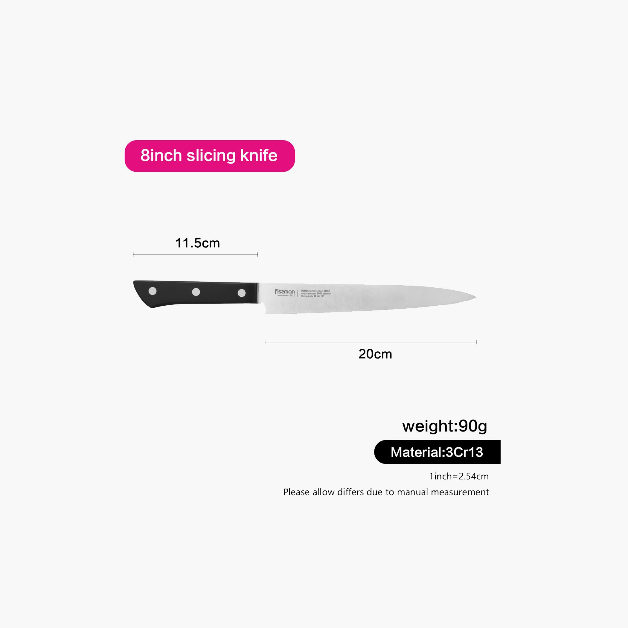 Fissman Stainless Steel 8-inch Slicing Knife-household-kitchen-kitchentoolsandutensils-knives-image-2
