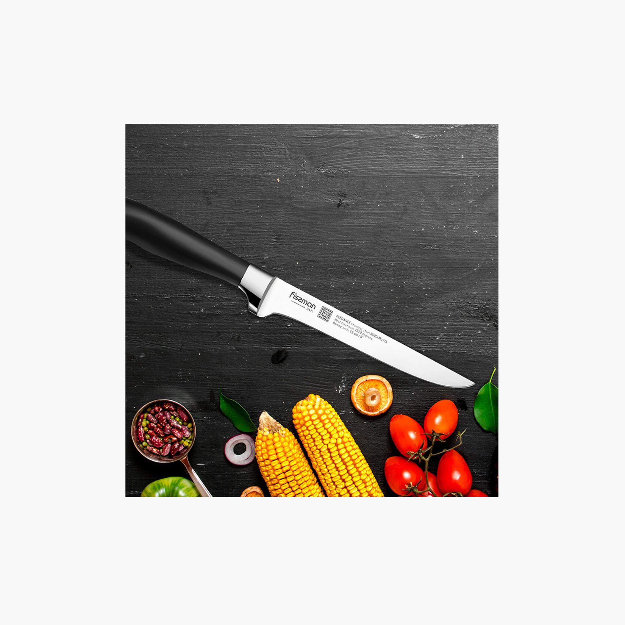 Elegance 6-inch Stainless Steel Boning Knife-household-kitchen-kitchentoolsandutensils-knives-image-3
