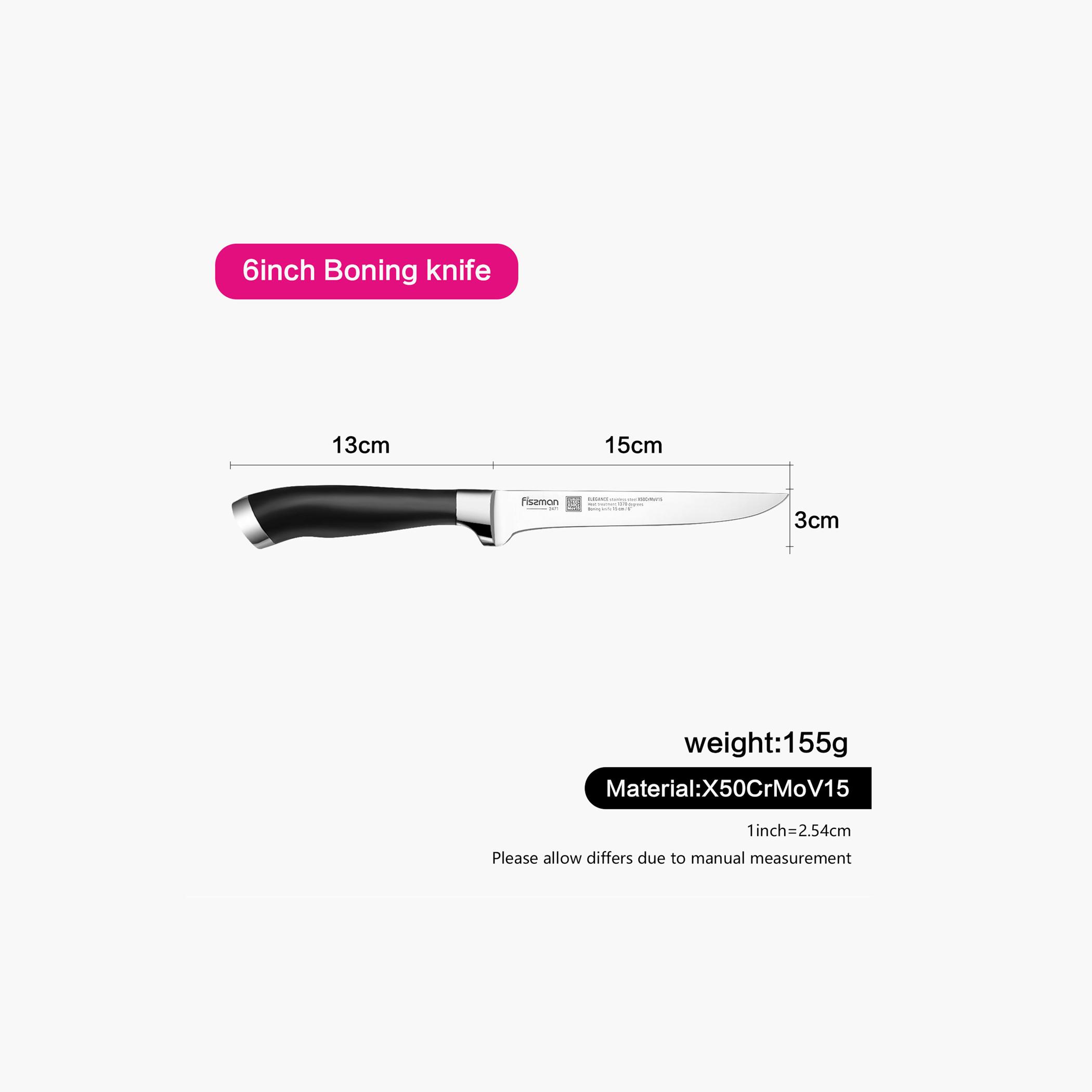 Elegance 6-inch Stainless Steel Boning Knife-household-kitchen-kitchentoolsandutensils-knives-image-7