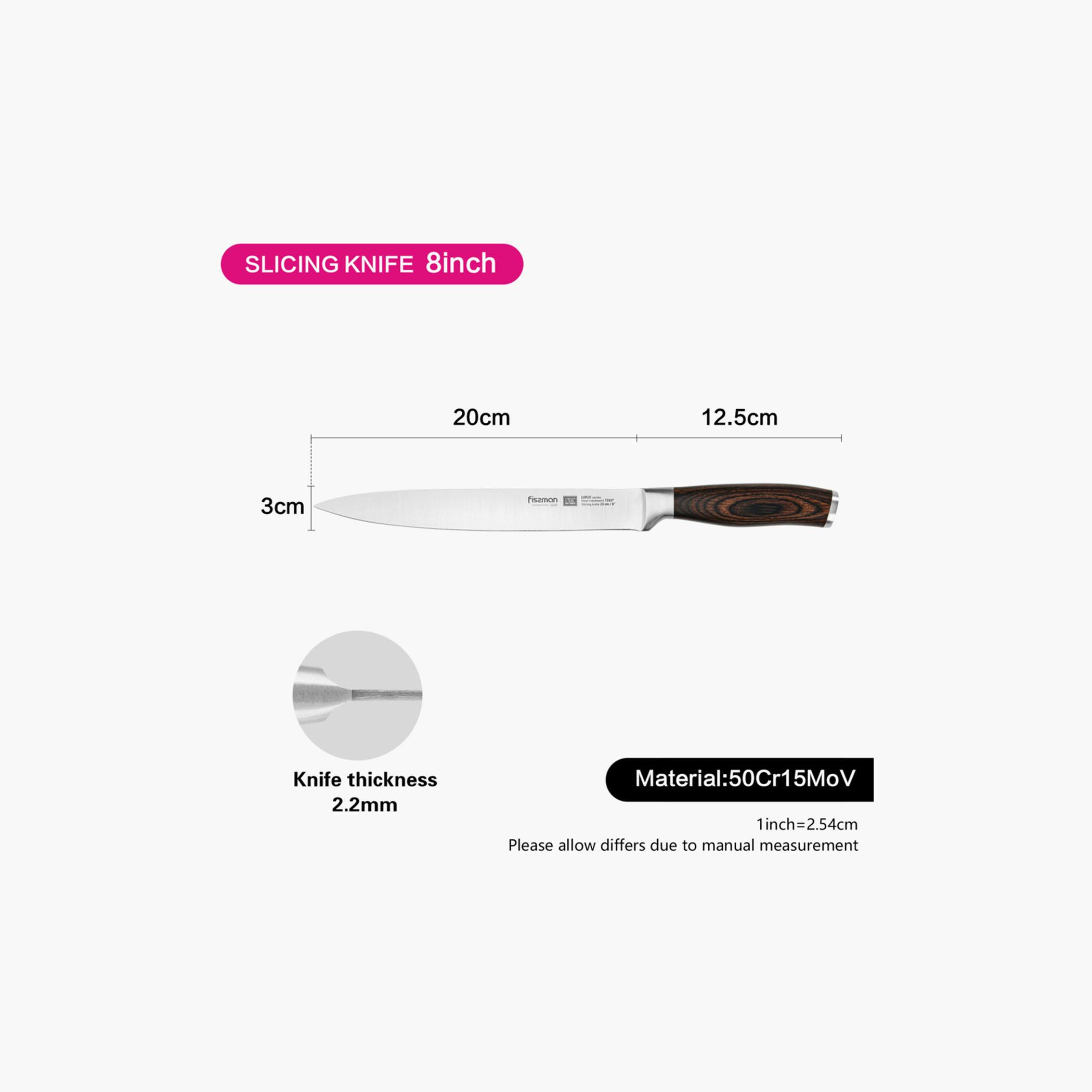 Lorze 8-inch Stainless Steel Slicing Knife-household-kitchen-kitchentoolsandutensils-knives-image-2