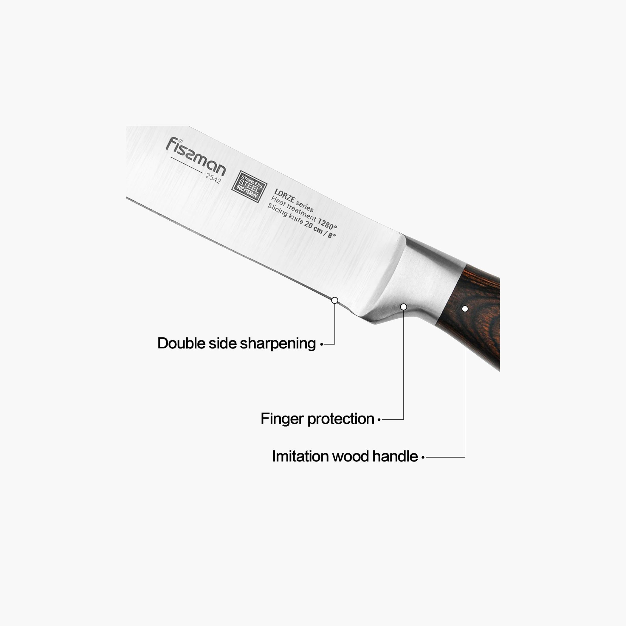 Lorze 8-inch Stainless Steel Slicing Knife-household-kitchen-kitchentoolsandutensils-knives-image-3