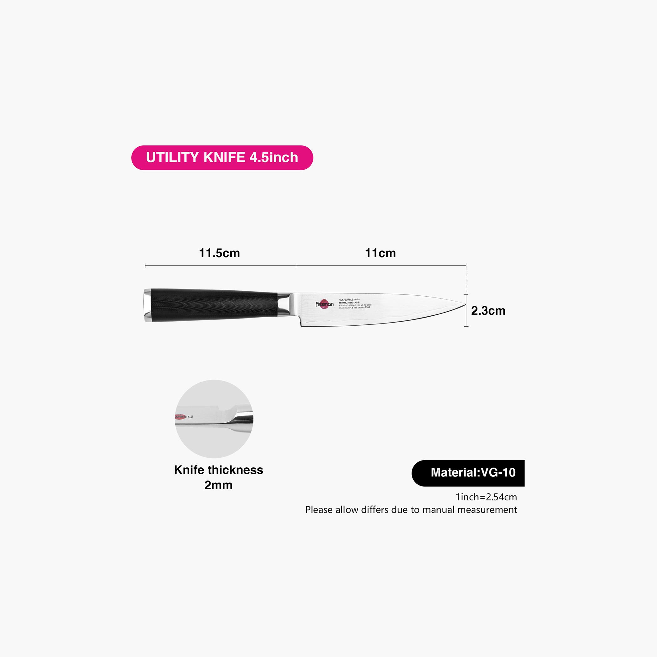 Samurai Musashi 4.5-inch Utility Knife-household-kitchen-kitchentoolsandutensils-knives-image-4