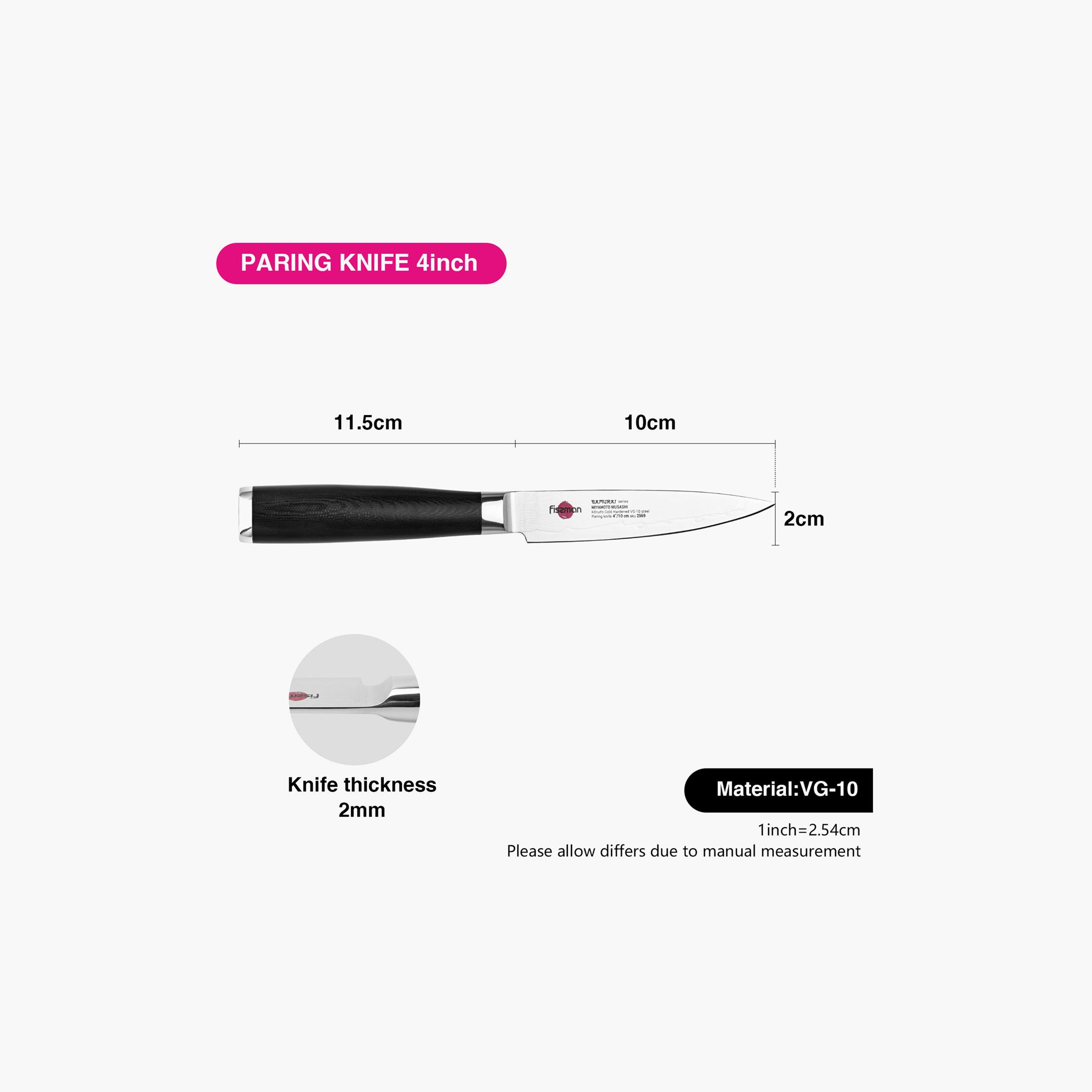 Samurai Musashi 4-inch Paring Knife-household-kitchen-kitchentoolsandutensils-knives-image-4