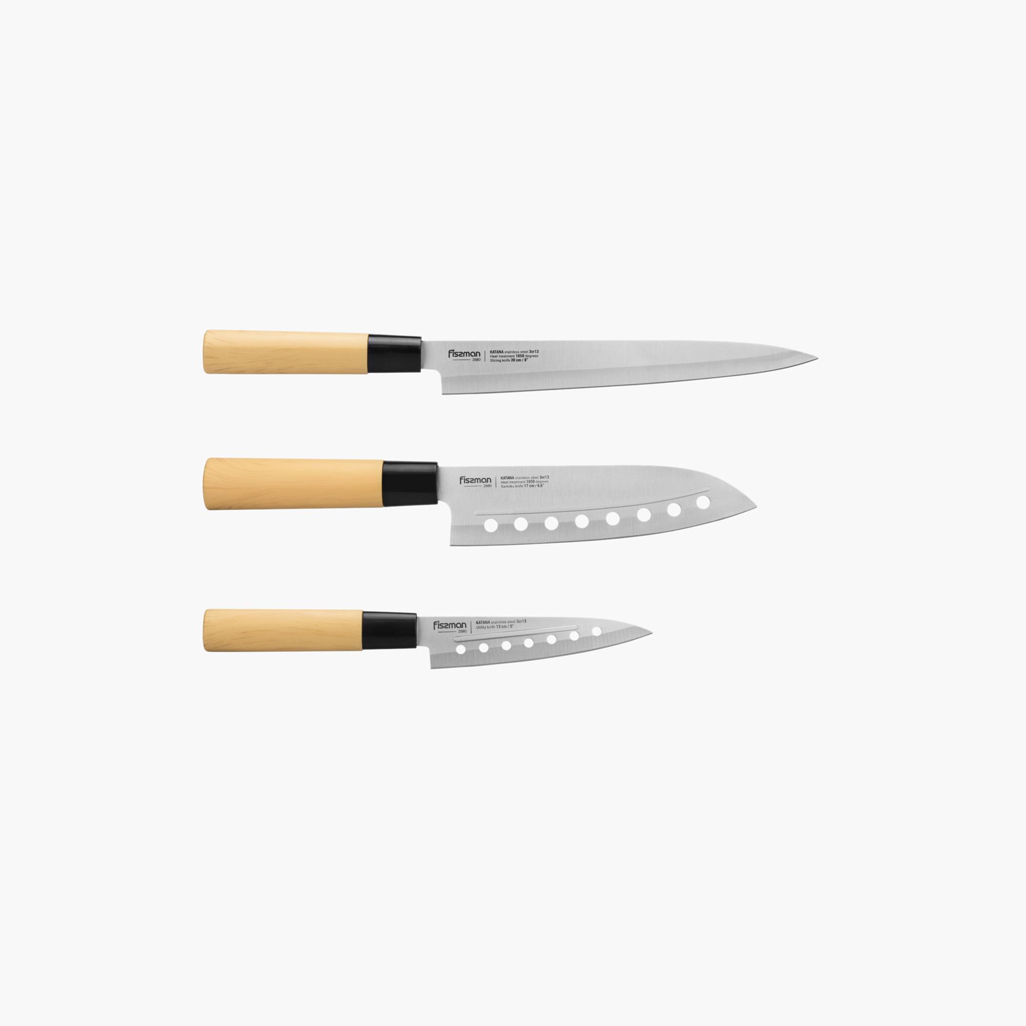 Katana 3-Piece Stainless Steel Knife Set-household-kitchen-kitchentoolsandutensils-knives-image-5