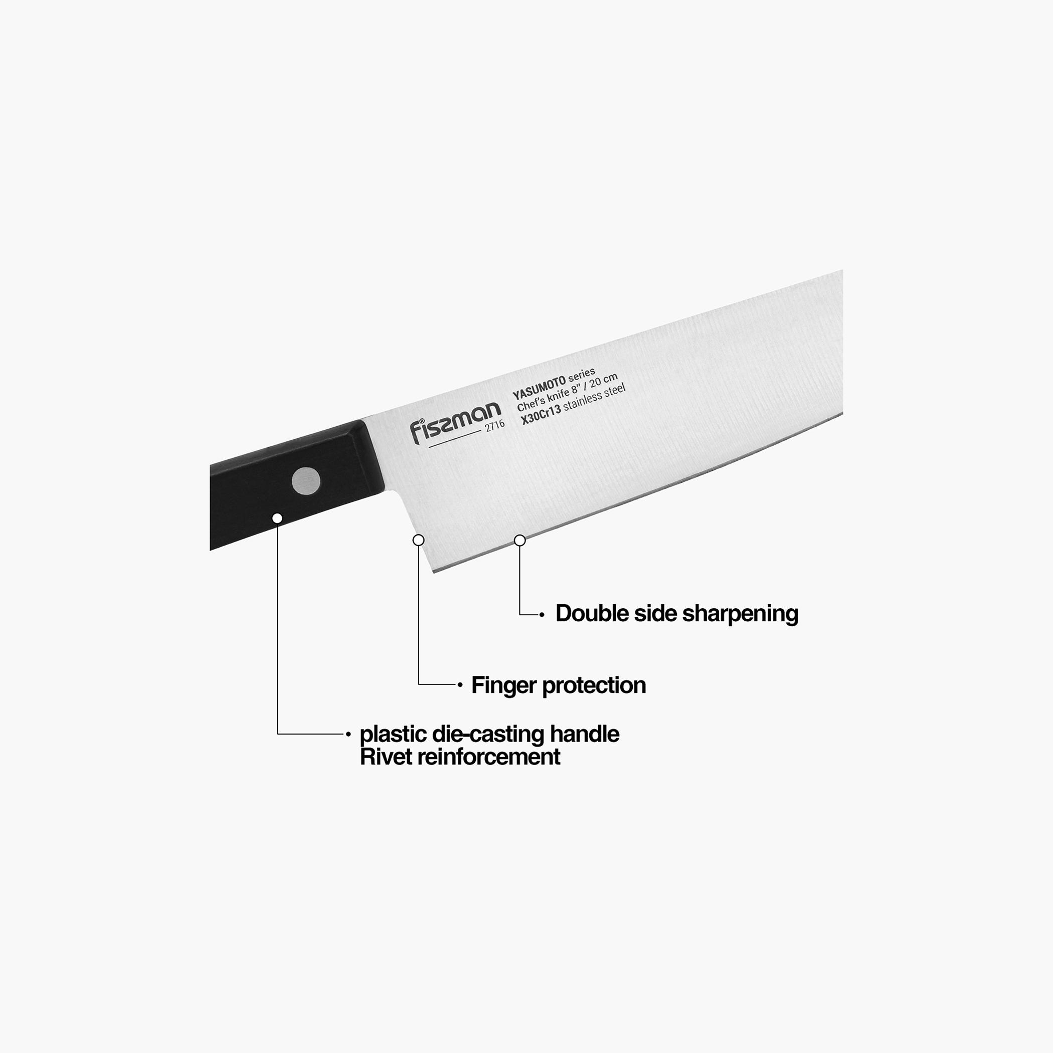 Stainless Steel 13-Piece Knife Set with Holder - Yasumoto-household-kitchen-kitchentoolsandutensils-knives-image-2