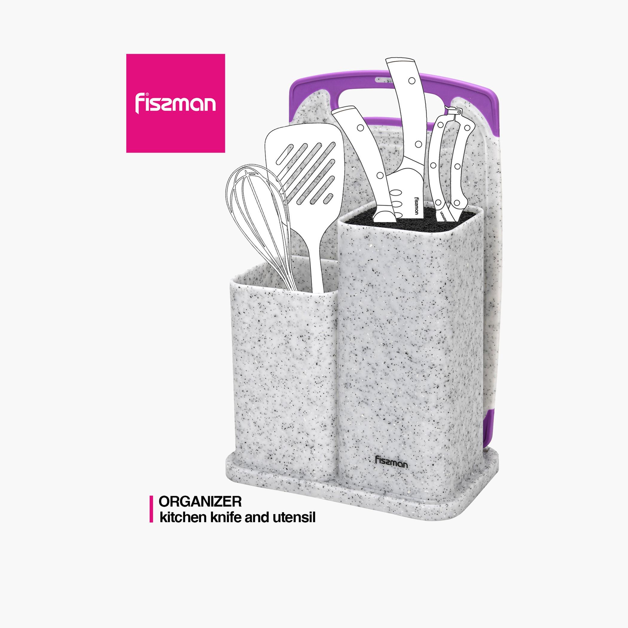 Kitchen Knife and Utensil Organizer with Cutting Board-household-kitchen-kitchentoolsandutensils-cuttingboards-image-2