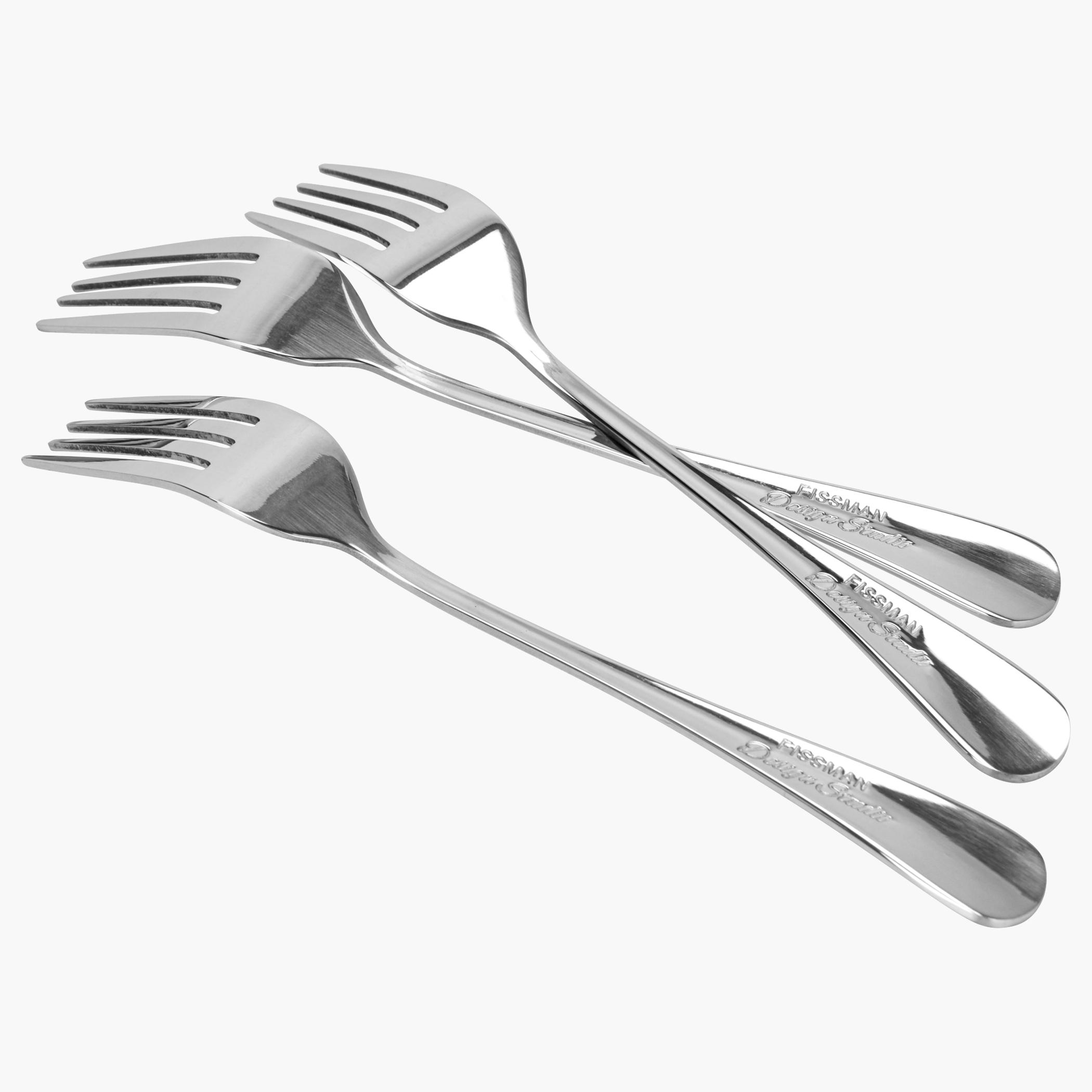 Fissman Stainless Steel 3-Piece Dessert Fork Set - Flavia-household-dining-cutlery-spoonsforksandknives-image-5