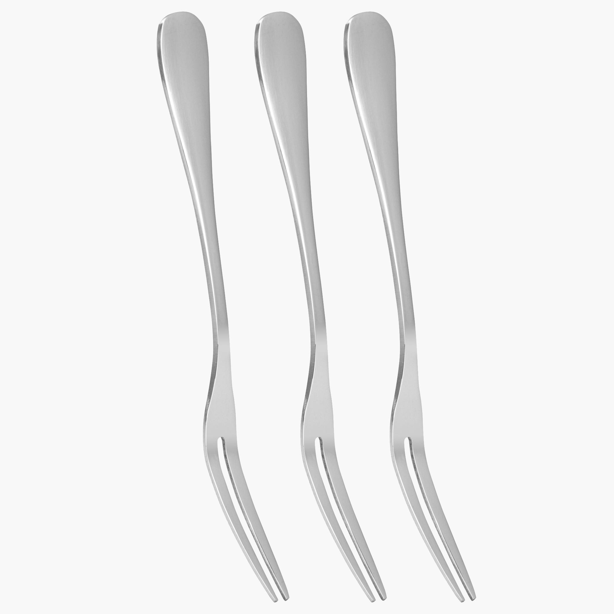 Fissman Stainless Steel 3-Piece Fruit Fork Set - Flavia-household-dining-cutlery-spoonsforksandknives-image-1