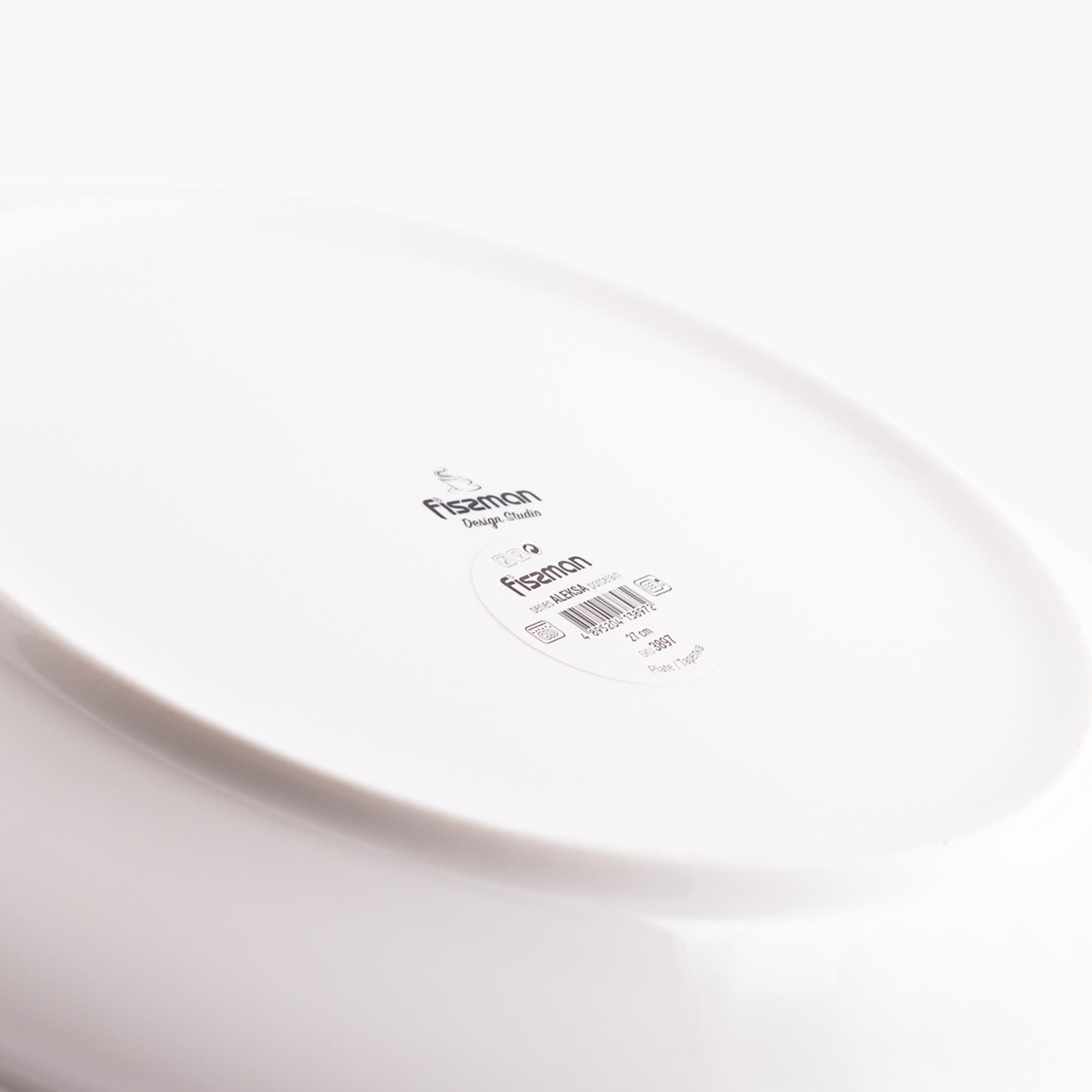 Fissman Aleksa Porcelain Plate - 27 cm-household-dining-dinnerware-plates-image-9