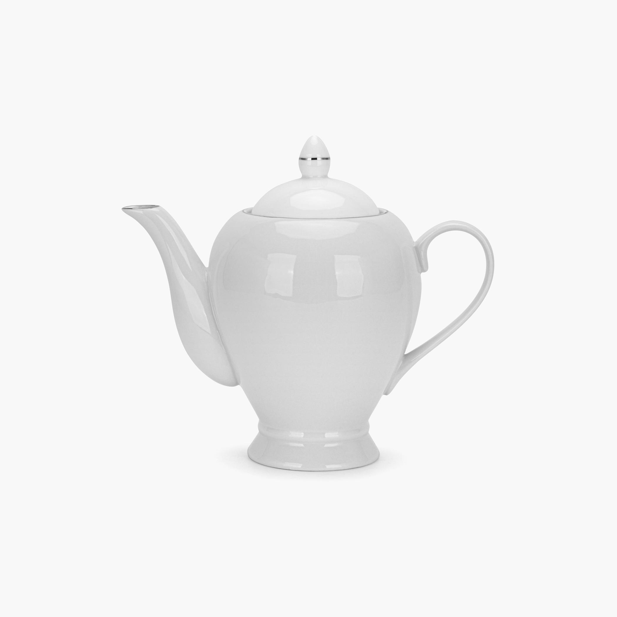 Fissman Aleksa Series Porcelain Tea Pot - 1.1 L-household-dining-teaandcoffee-vacuumflaskscoffeeandteapots-image-1
