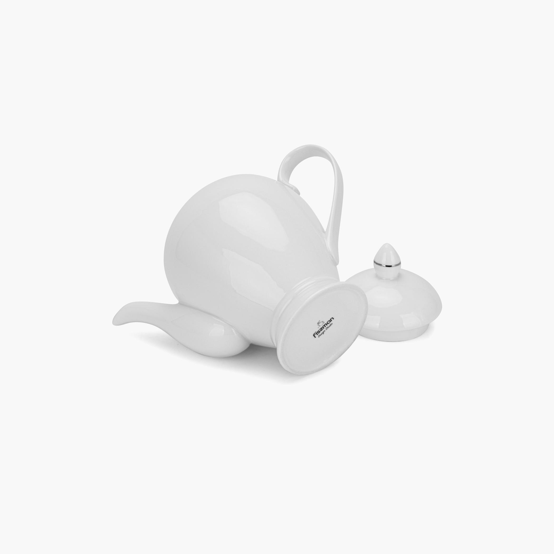 Fissman Aleksa Series Porcelain Tea Pot - 1.1 L-household-dining-teaandcoffee-vacuumflaskscoffeeandteapots-image-2