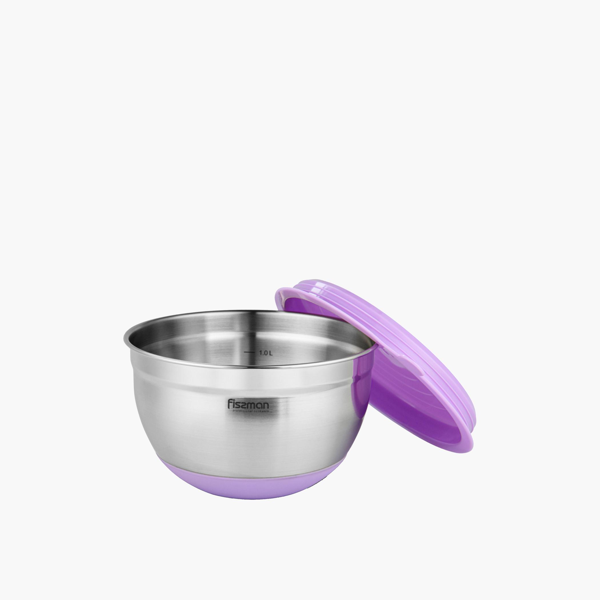 Stainless Steel Mixing Bowl with Lid - 1.5 L-household-kitchen-bakeware-mixingbowls-image-2