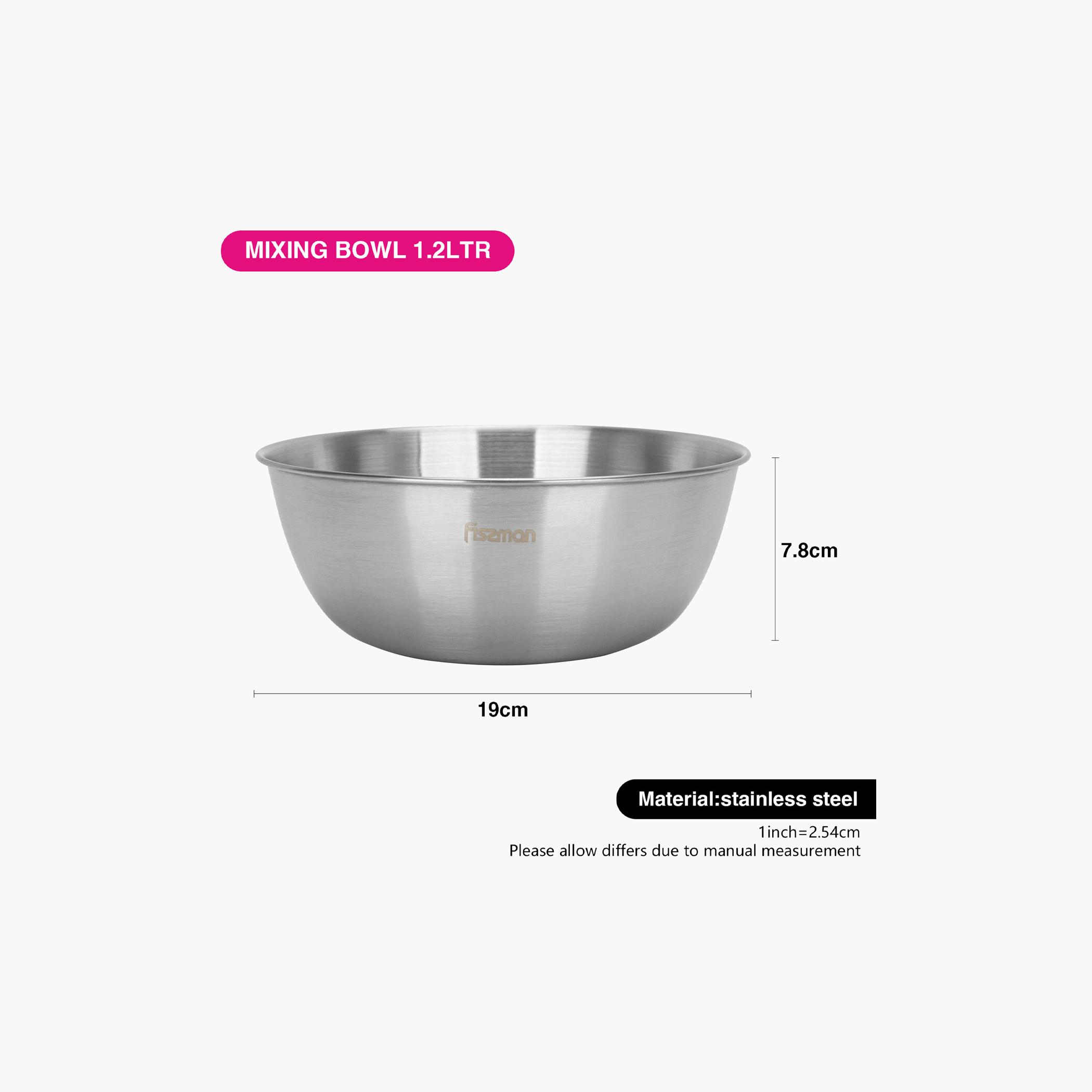وعاء خلط ستانلس ستيل من فيسمان - 1.2 لتر-household-kitchen-bakeware-mixingbowls-image-3