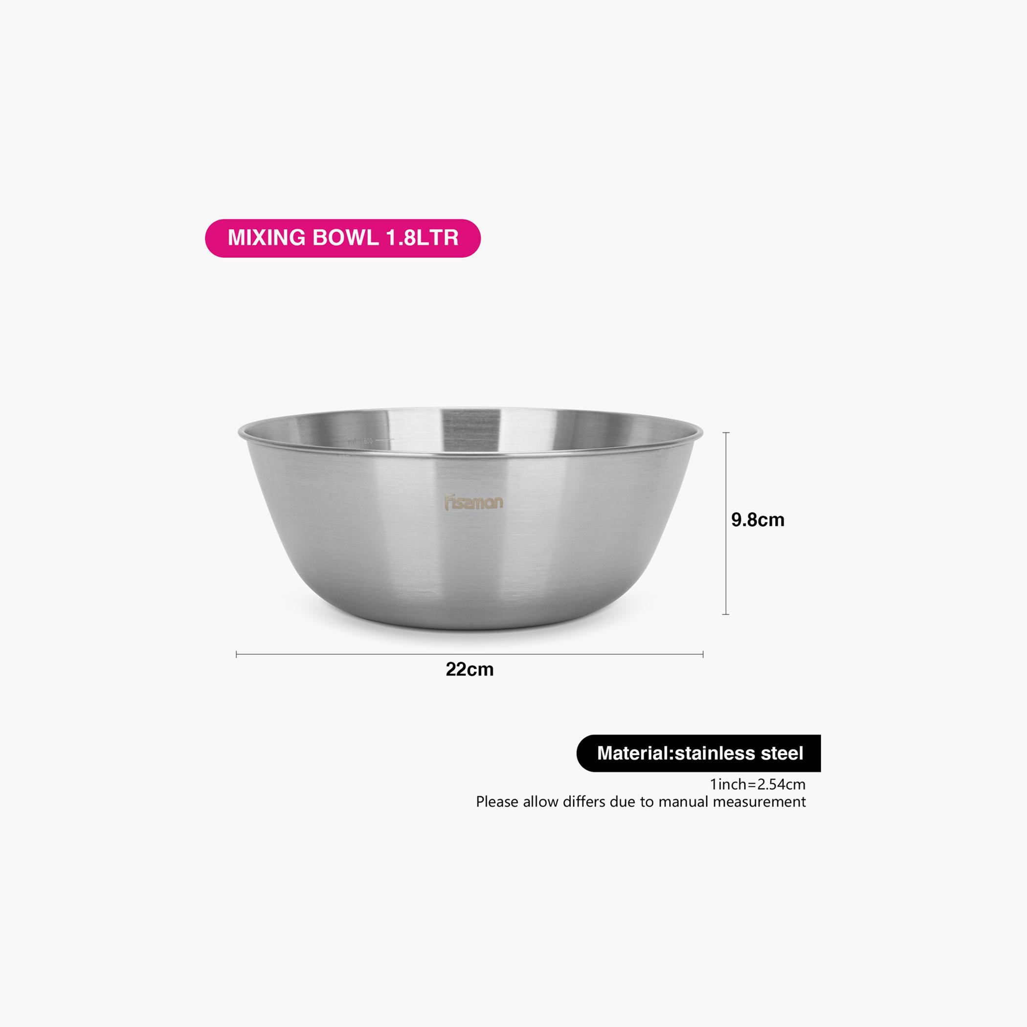 Stainless Steel Mixing Bowl - 1.8 L-household-kitchen-bakeware-mixingbowls-image-1