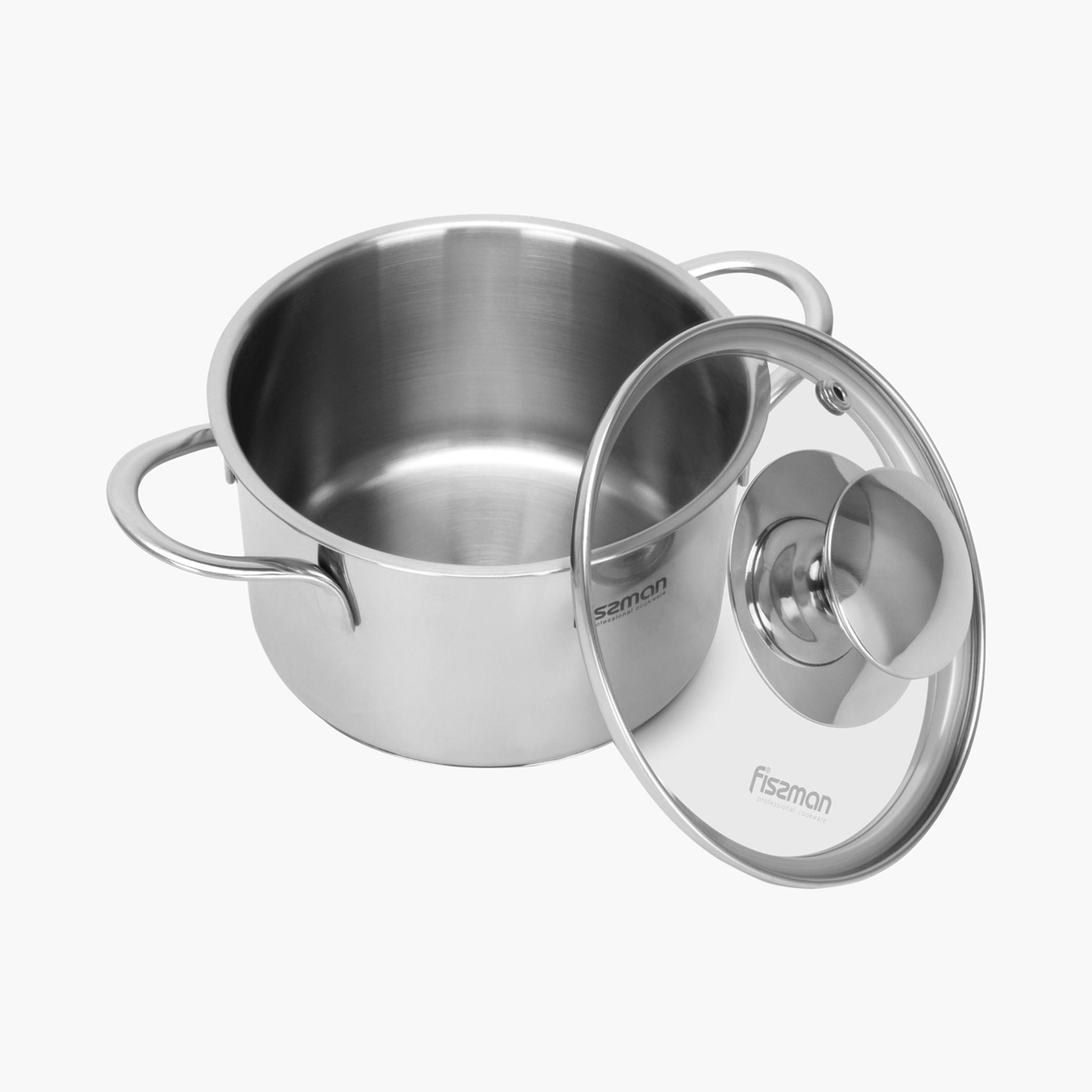 قدر ستانلس ستيل بغطاء زجاجي من فيسمان - 12x8 سم-household-kitchen-cookware-potsandpans-image-4