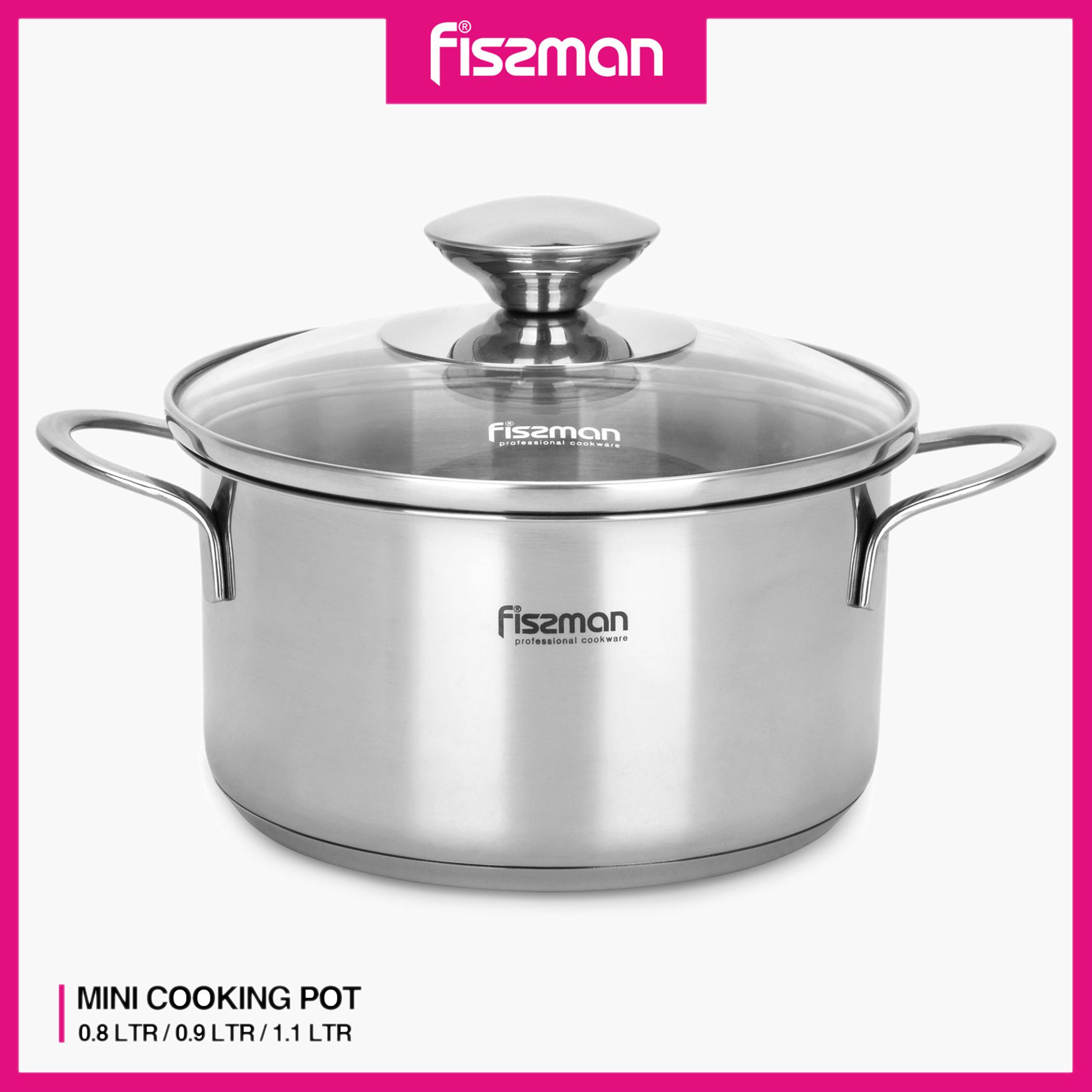 قدر ستانلس ستيل بغطاء زجاجي من فيسمان - 14x6 سم-household-kitchen-cookware-potsandpans-image-2
