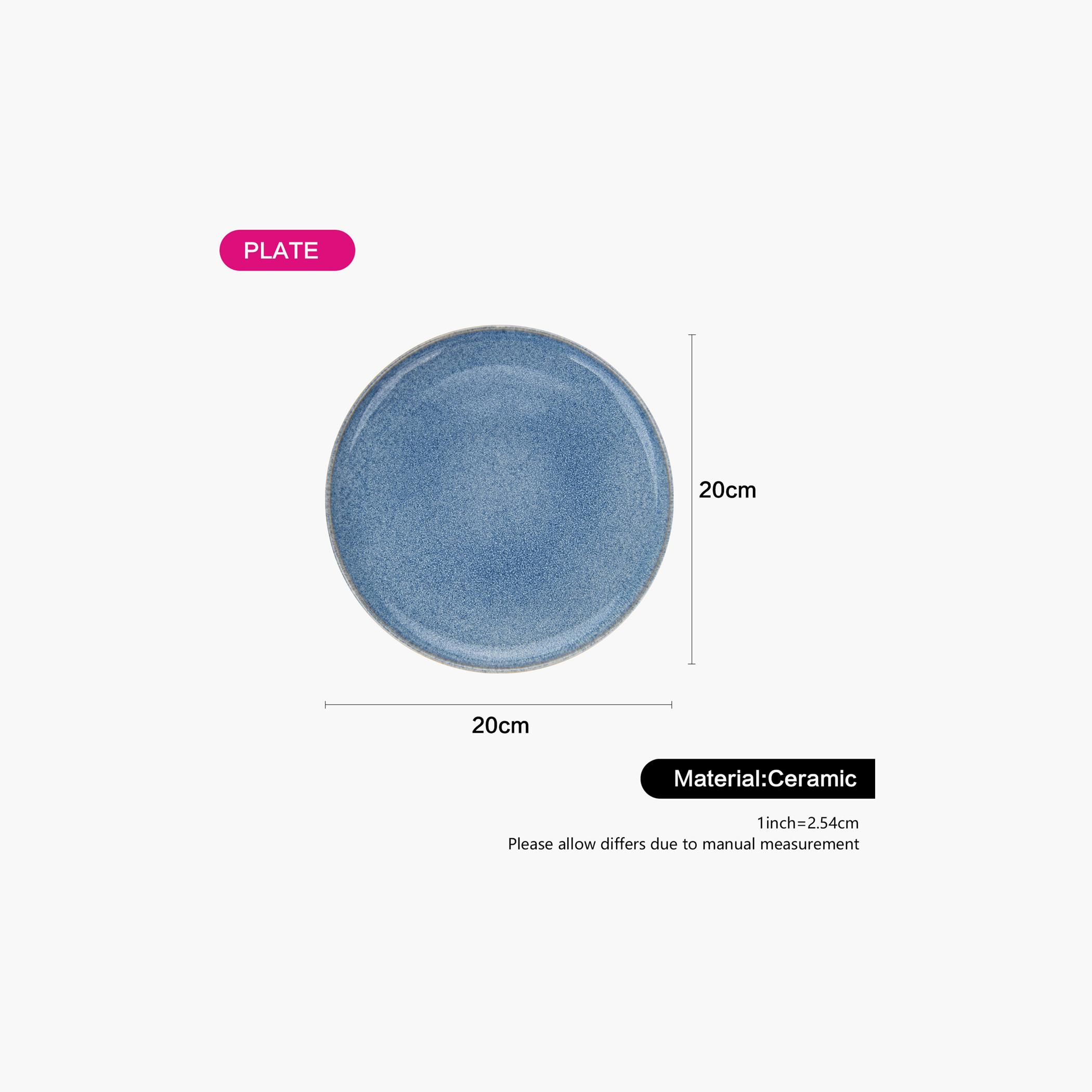 Cozy Ceramic Dinner Plate - 20 cms-household-dining-dinnerware-plates-image-2