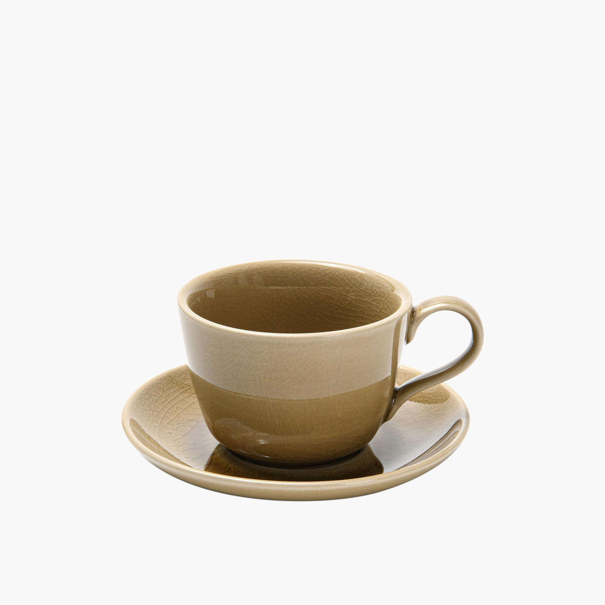 Ceramic Cup and Saucer Set - 260 ml-household-dining-teaandcoffee-teaandcoffeesets-image-3