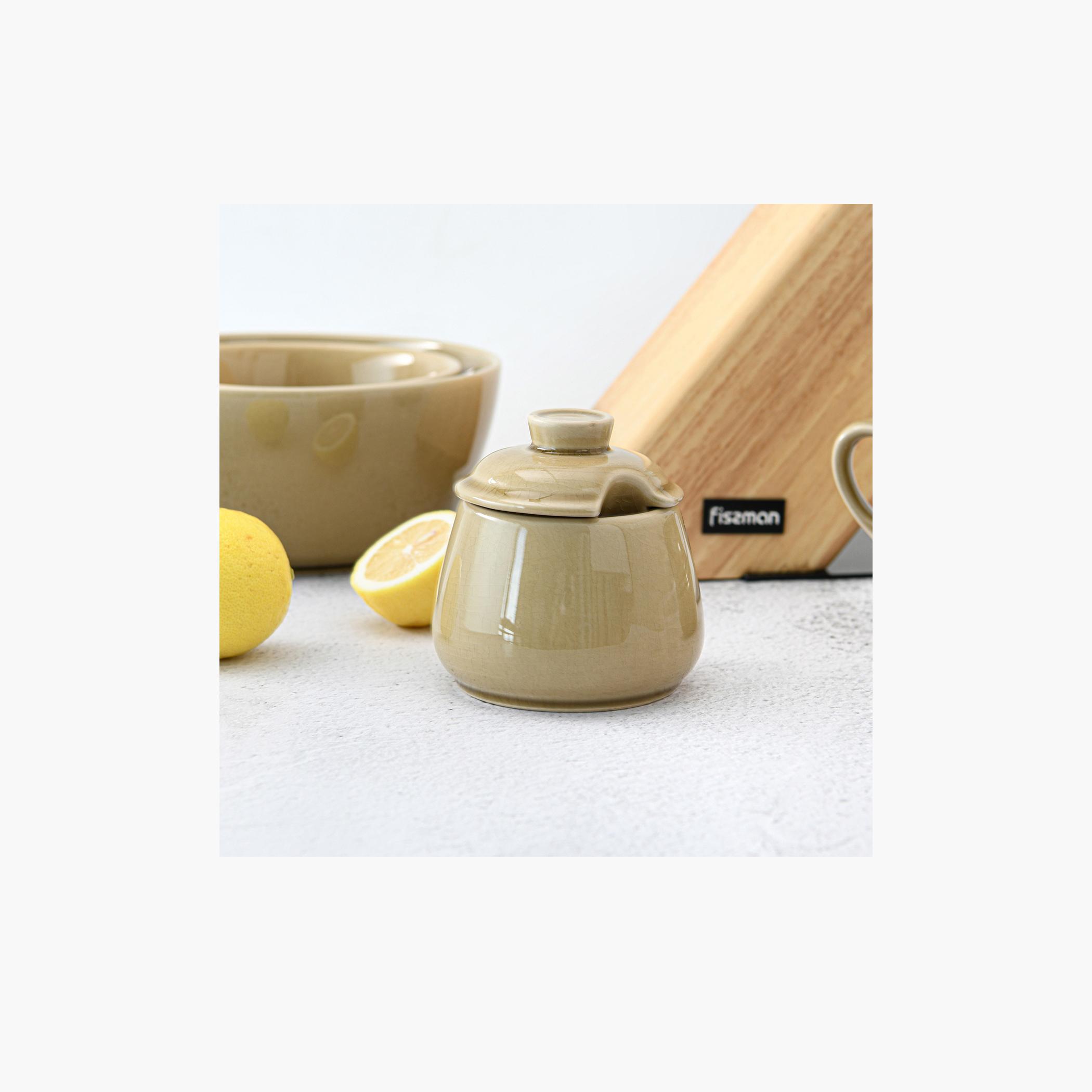 Solid Ceramic Sugar Bowl - 250 ml-household-dining-teaandcoffee-teaandcoffeeaccessories-image-1