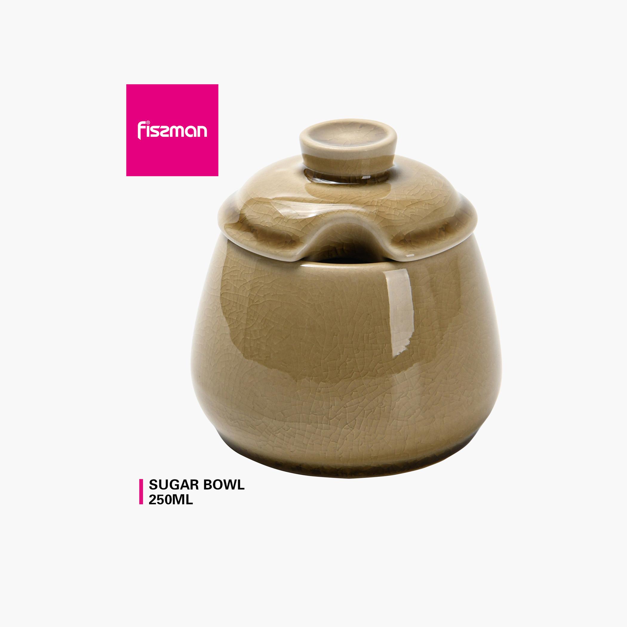 Solid Ceramic Sugar Bowl - 250 ml-household-dining-teaandcoffee-teaandcoffeeaccessories-image-5
