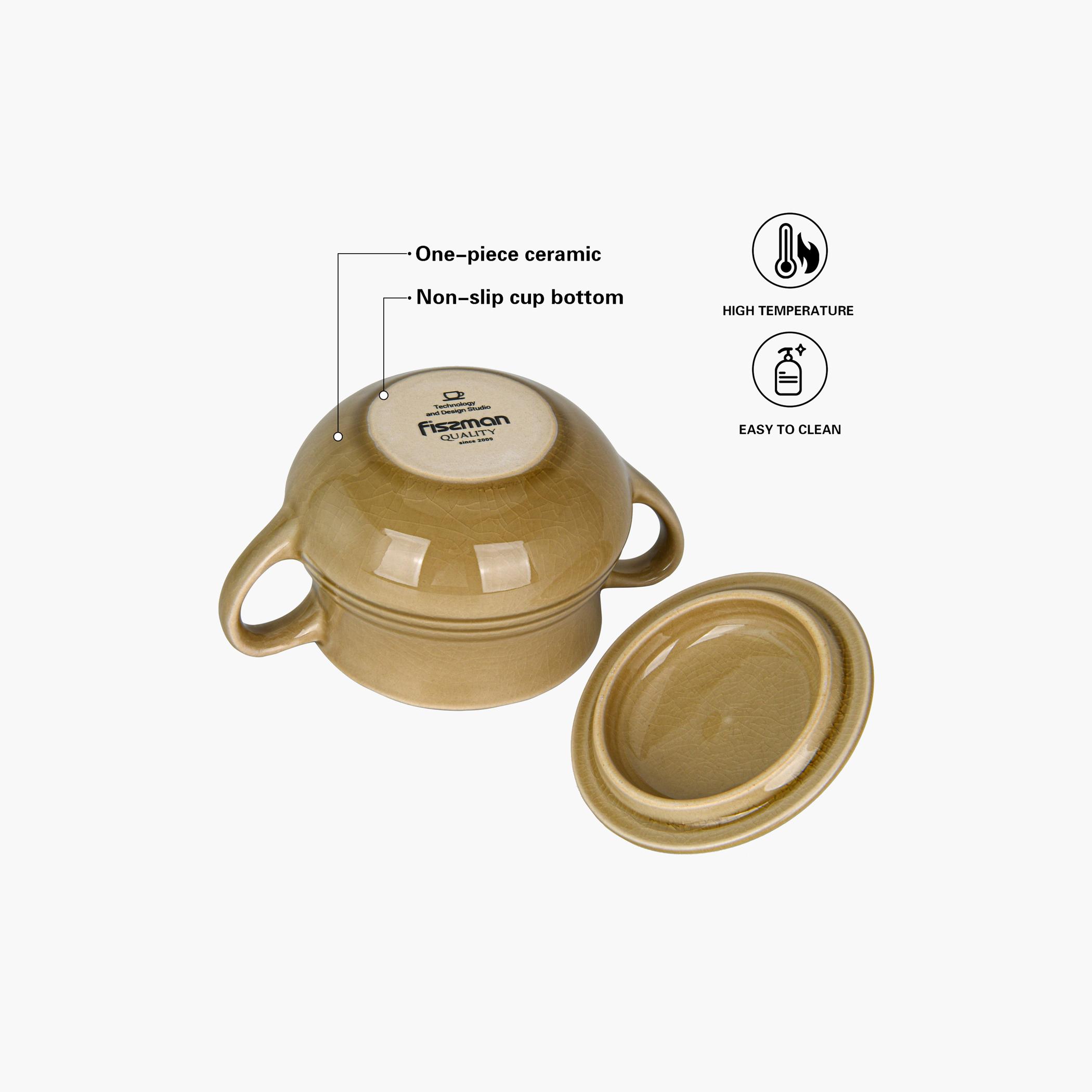 Ceramic Sugar Bowl - 450 ml-household-dining-teaandcoffee-teaandcoffeeaccessories-image-3