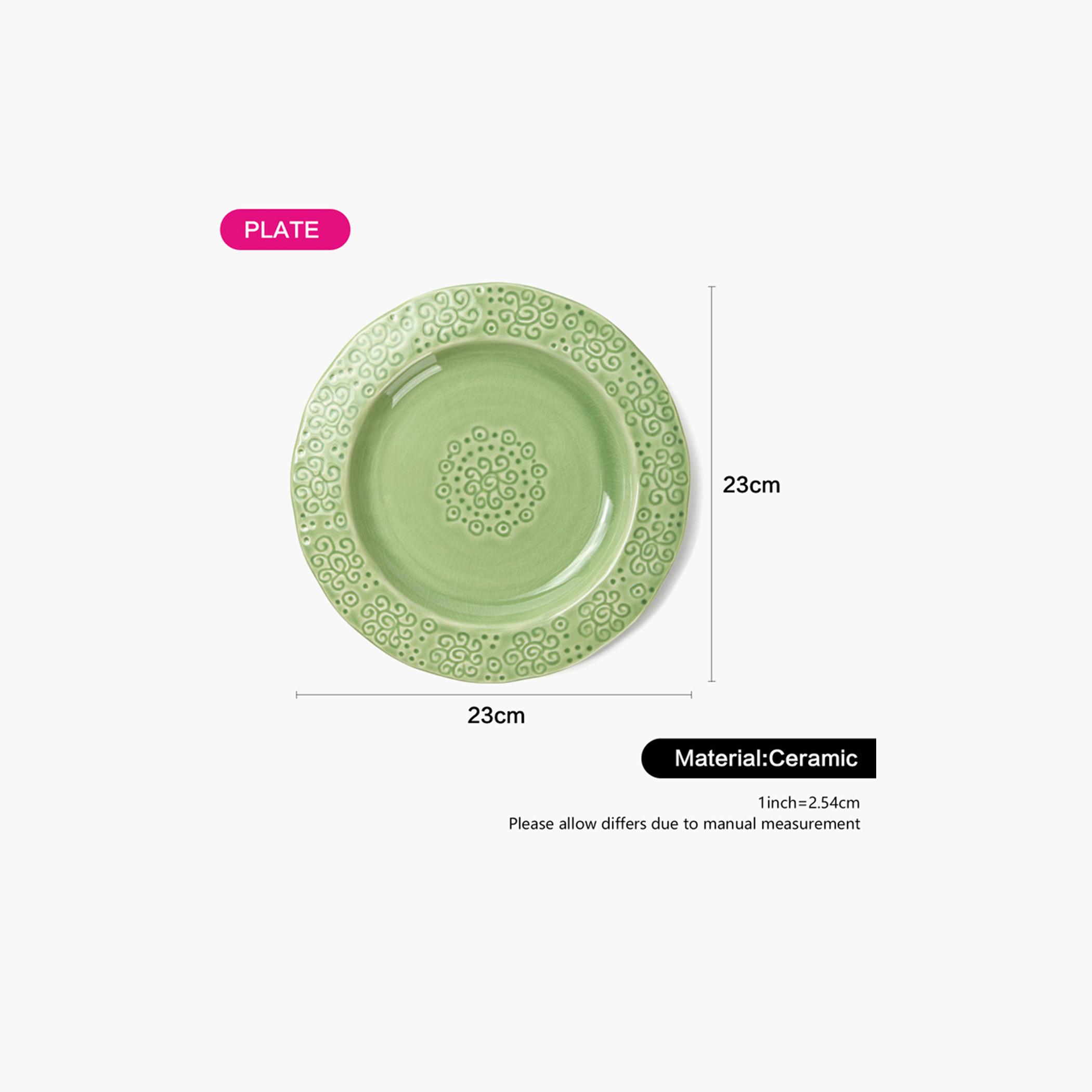 صحن سيراميك من فيسمان - 23 سم-household-dining-dinnerware-plates-image-4