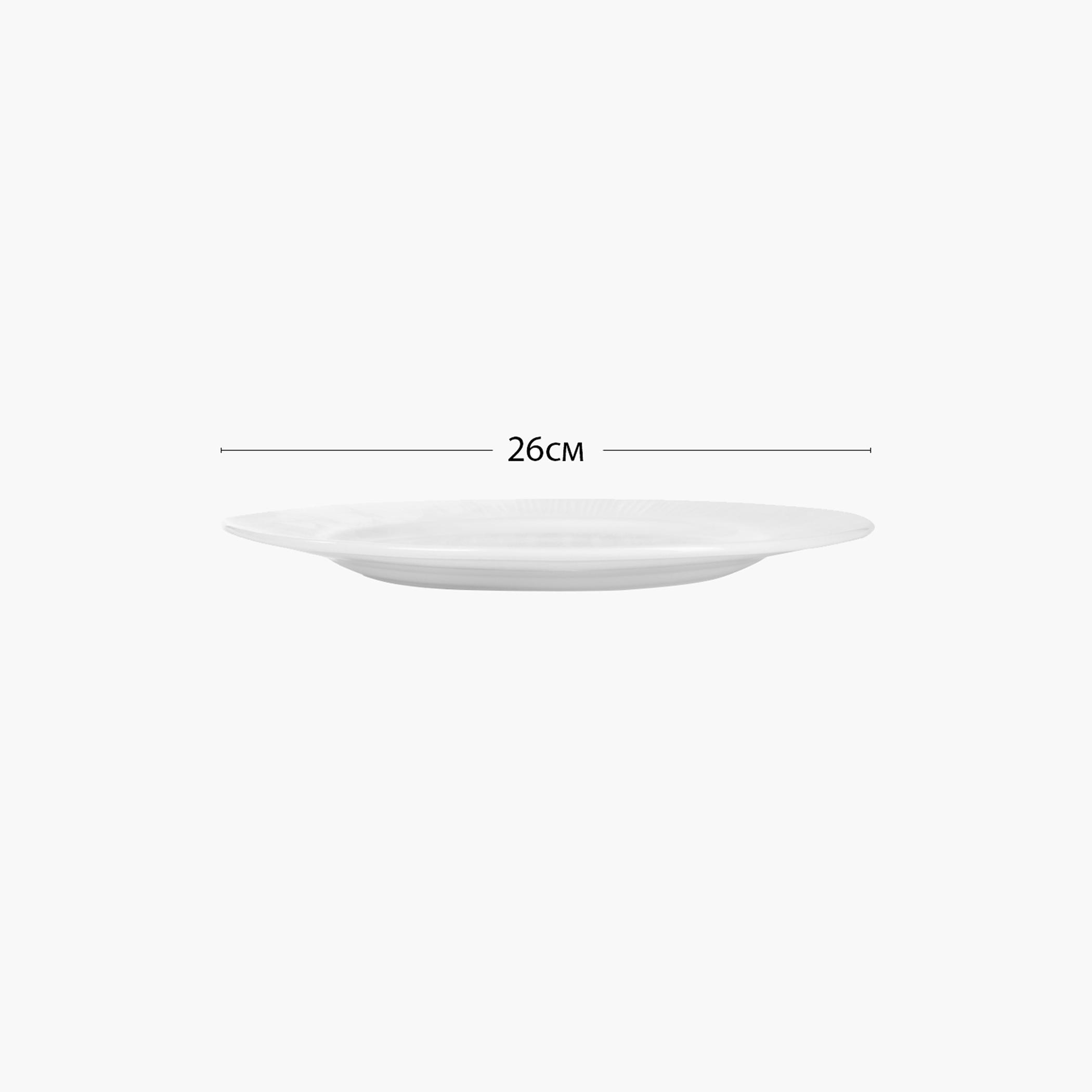 Solid Porcelain Dinner Plate - 26 cms-household-dining-dinnerware-plates-image-2