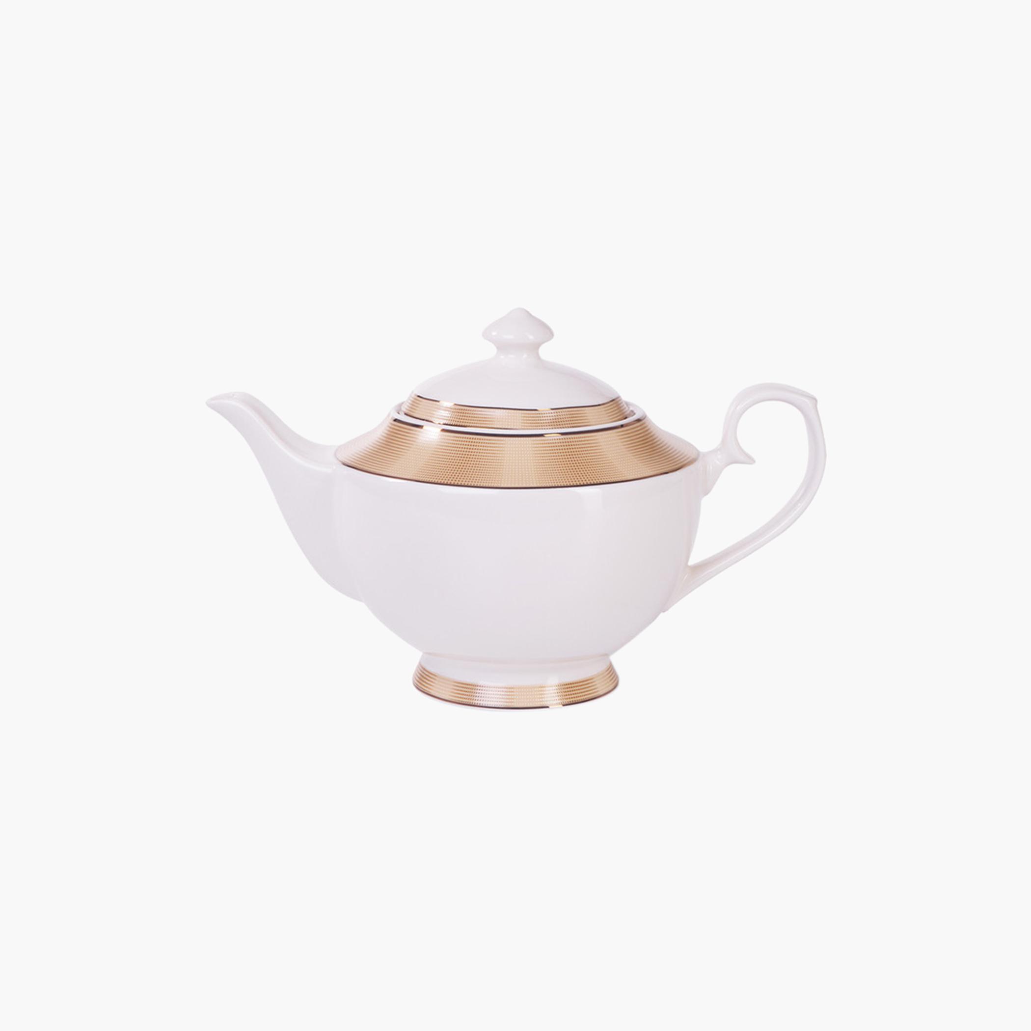 Versailles Porcelain Teapot - 1.35 L-household-dining-teaandcoffee-vacuumflaskscoffeeandteapots-image-1