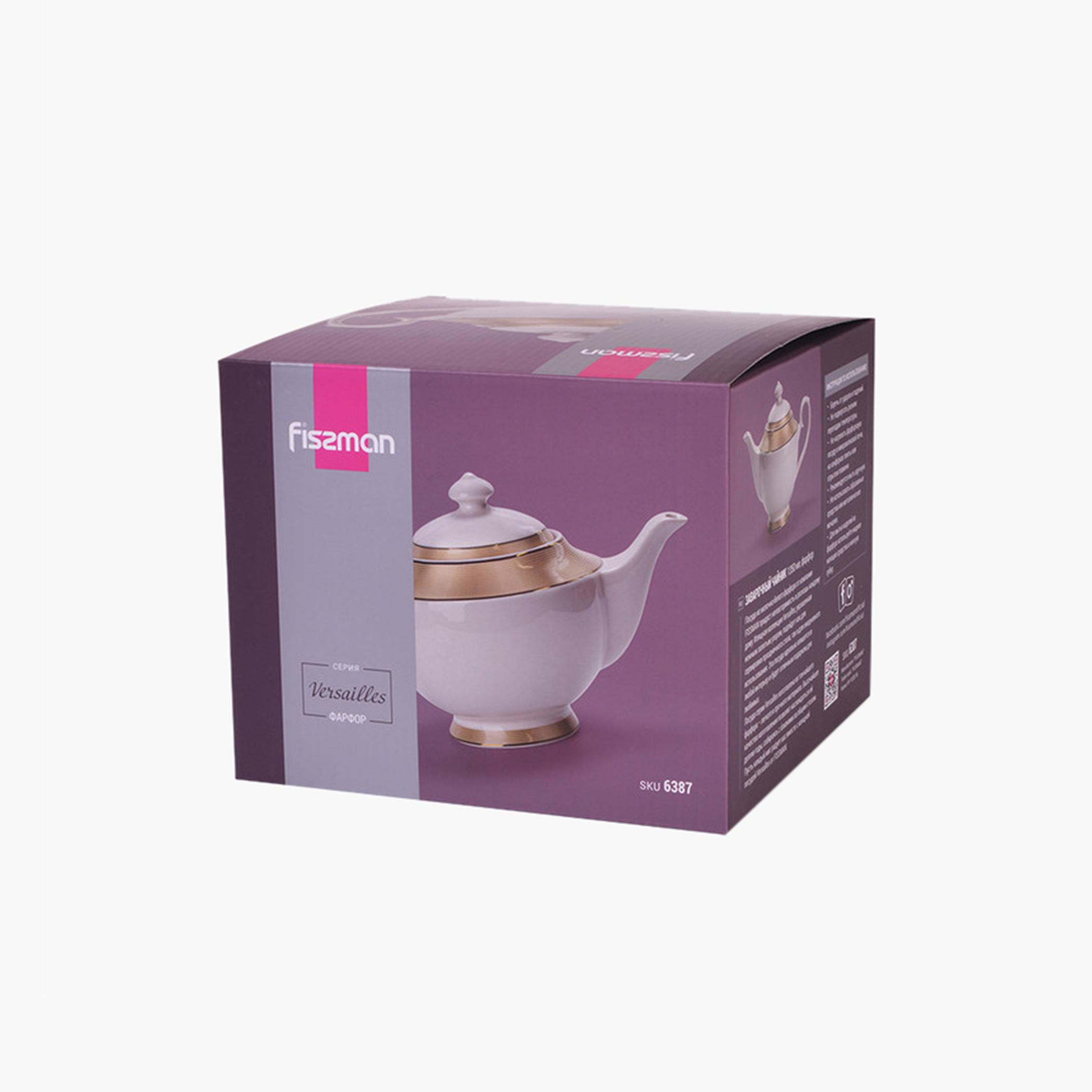 Versailles Porcelain Teapot - 1.35 L-household-dining-teaandcoffee-vacuumflaskscoffeeandteapots-image-4