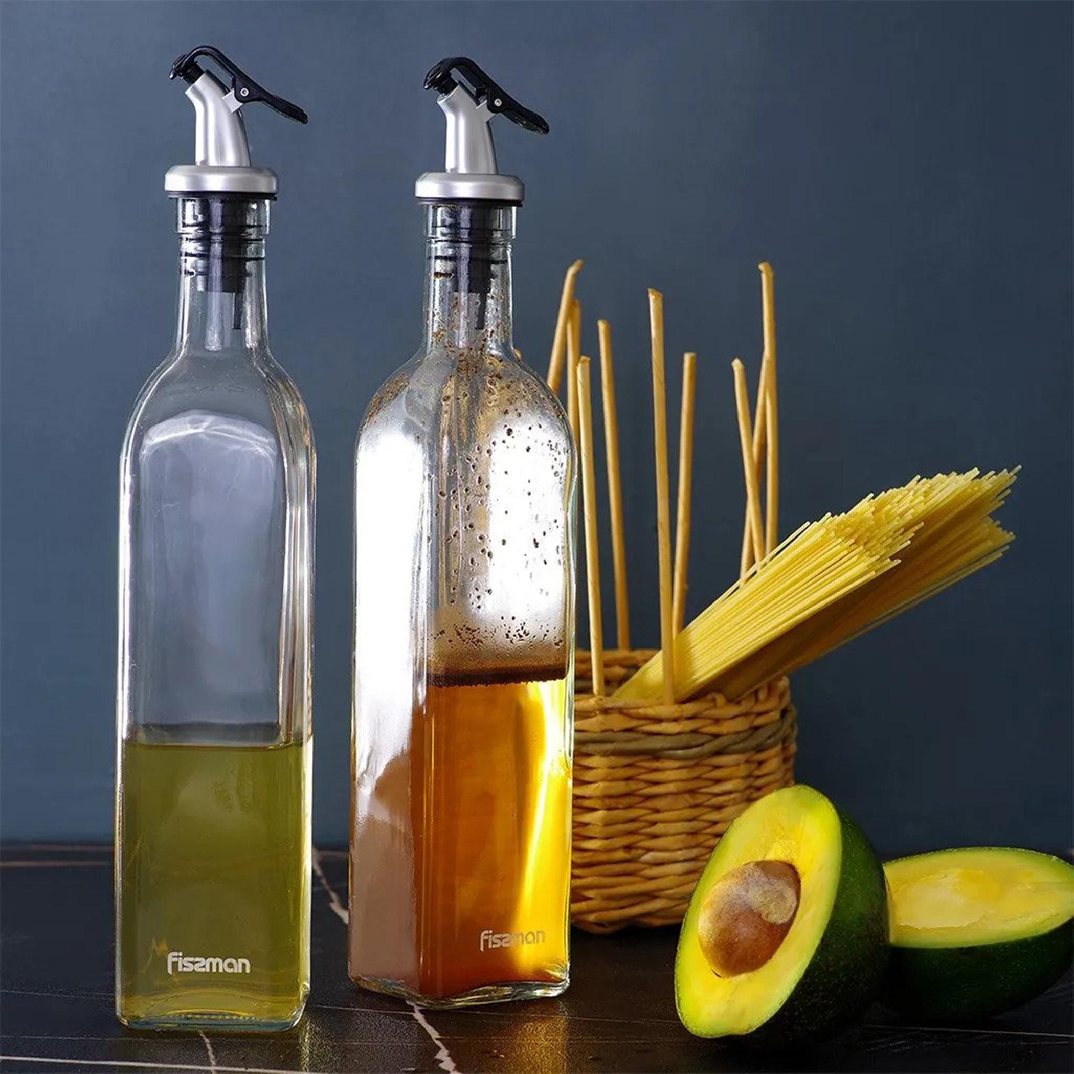 Glass 2-Piece Oil and Vinegar Bottle Set - 500 ml-household-kitchen-foodstorage-oilandvinegar-image-3