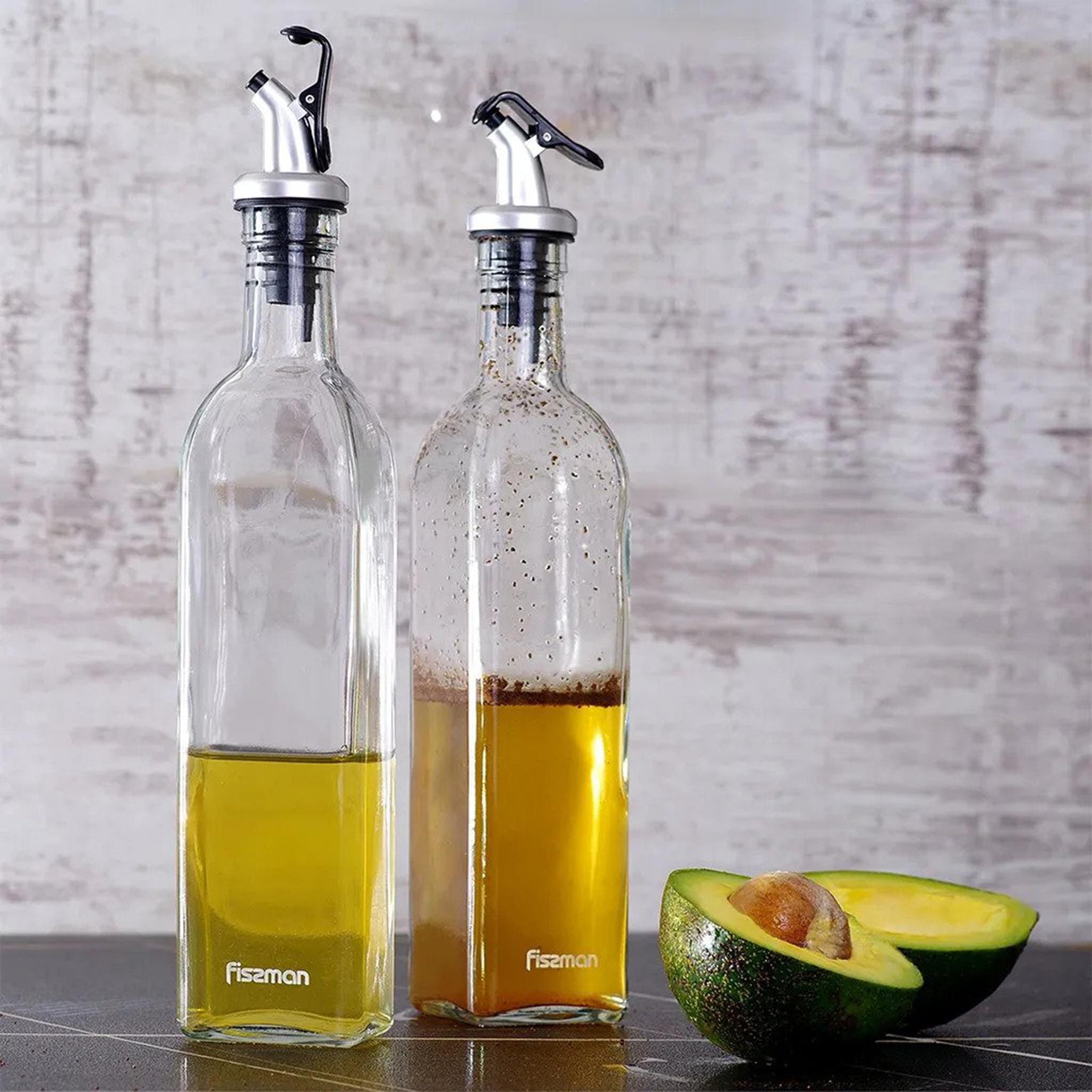 Glass 2-Piece Oil and Vinegar Bottle Set - 500 ml-household-kitchen-foodstorage-oilandvinegar-image-5