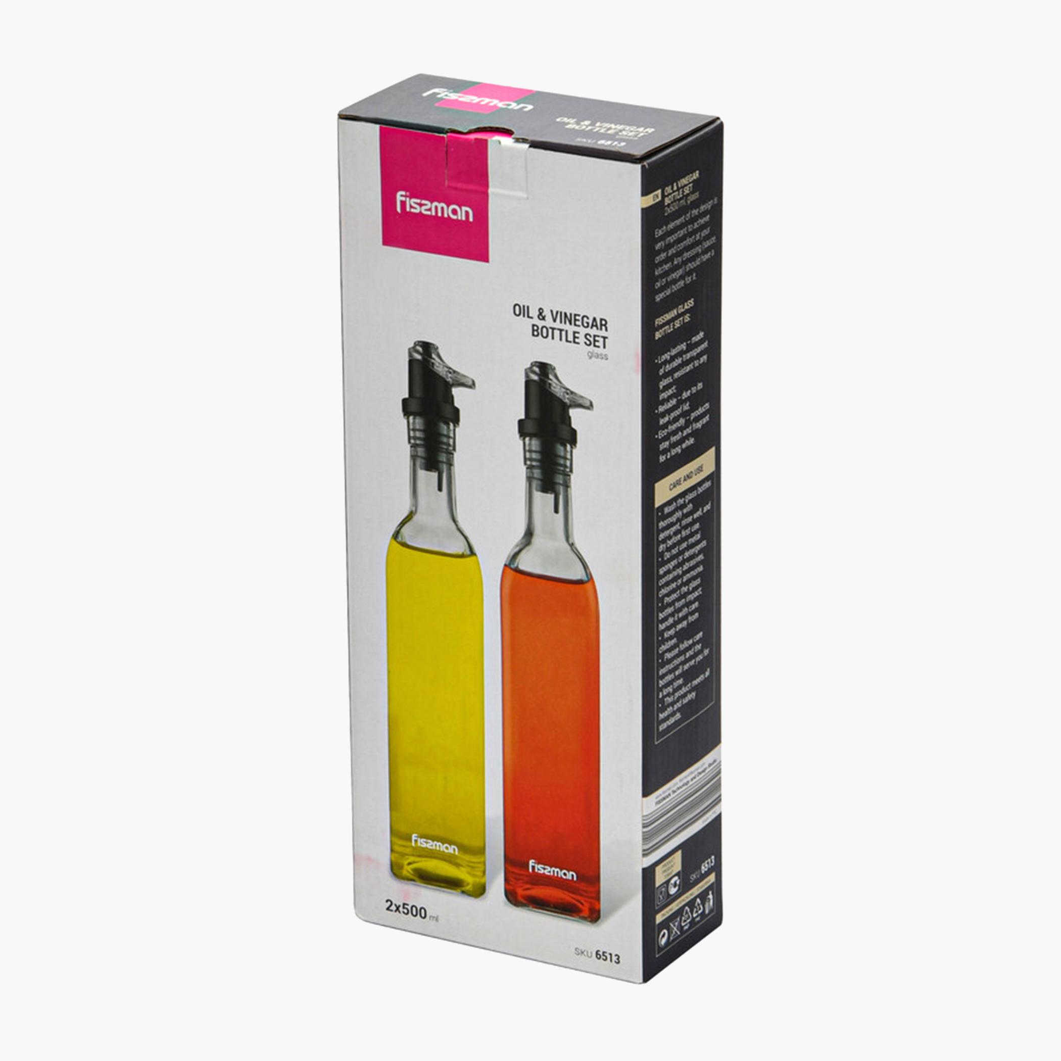 Glass Oil and Vinegar Bottle Set - 500 ml-household-kitchen-kitchentoolsandutensils-foodpreparationtools-image-6